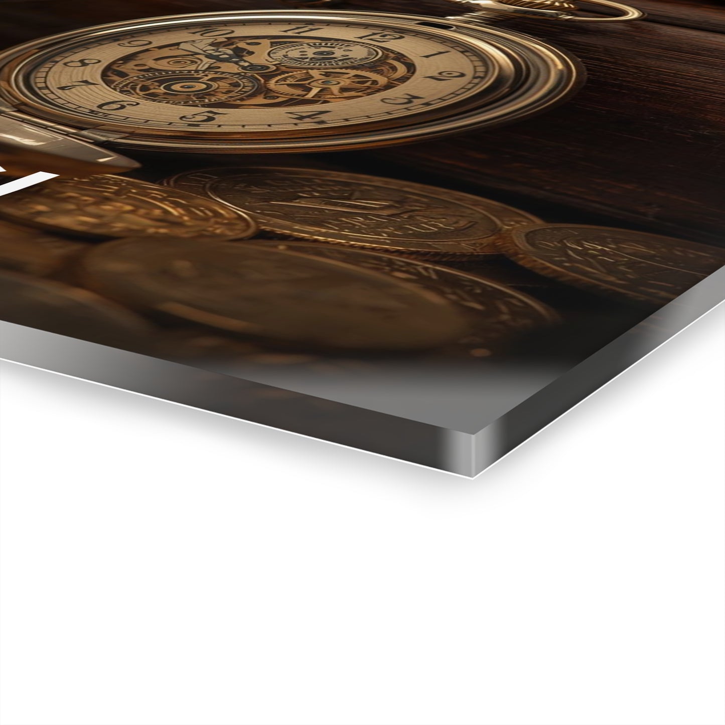 Time is Money Acrylic Print | Wall Art Decor, Office Wall Art, Motivational Decor, Gift for Entrepreneurs, Home Office