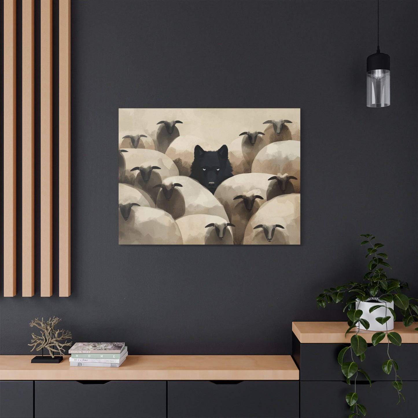 Wolf in Disguise Canvas Wall Art Decor