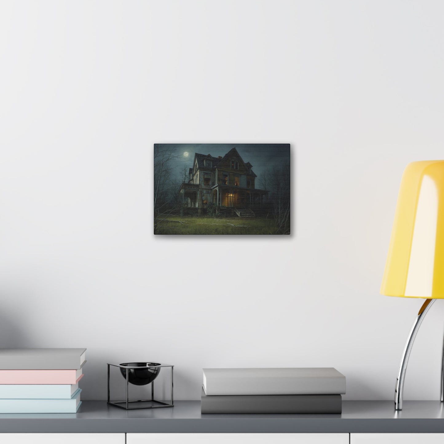 Spooky Haunted House Art Print