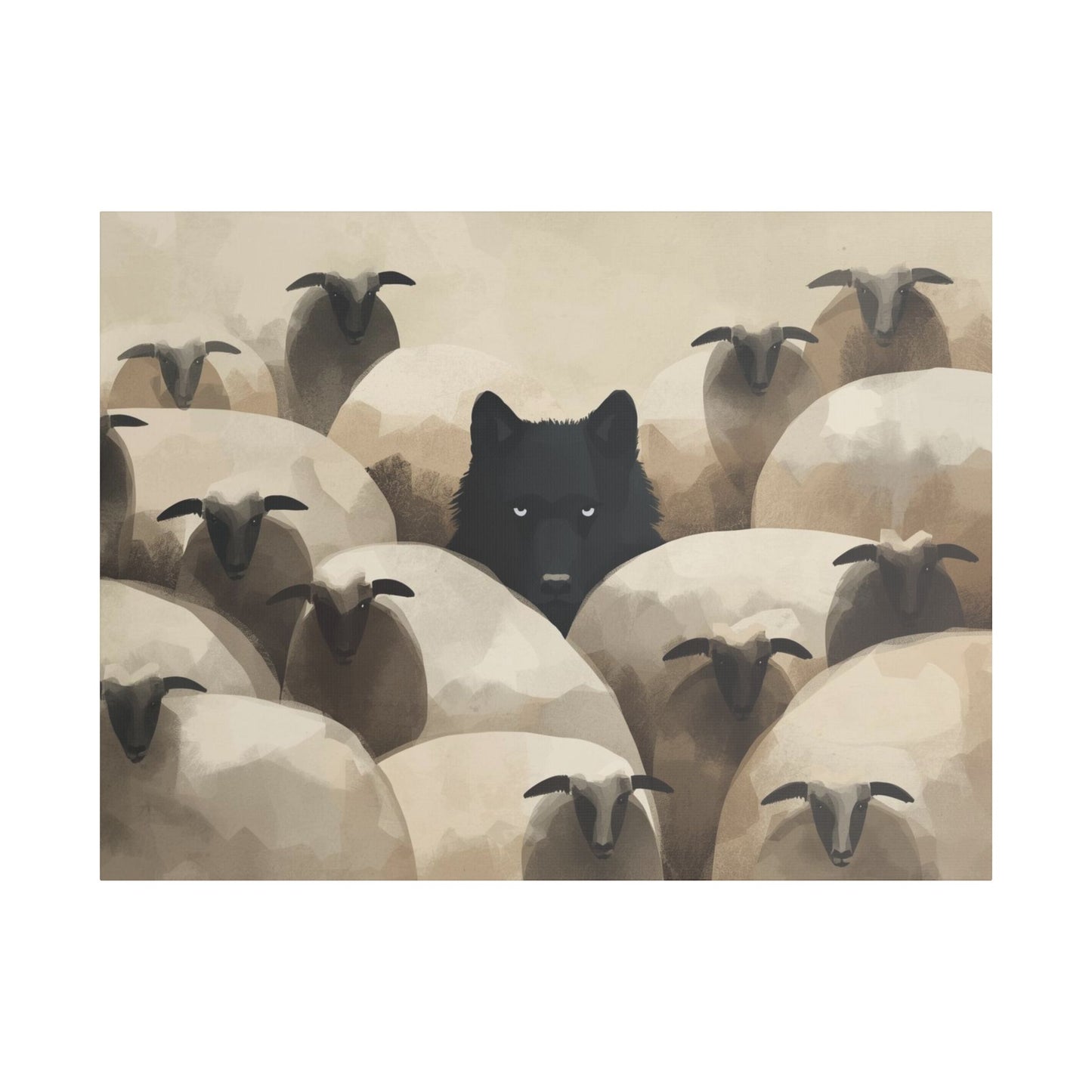 Wolf in Disguise Canvas Wall Art Decor