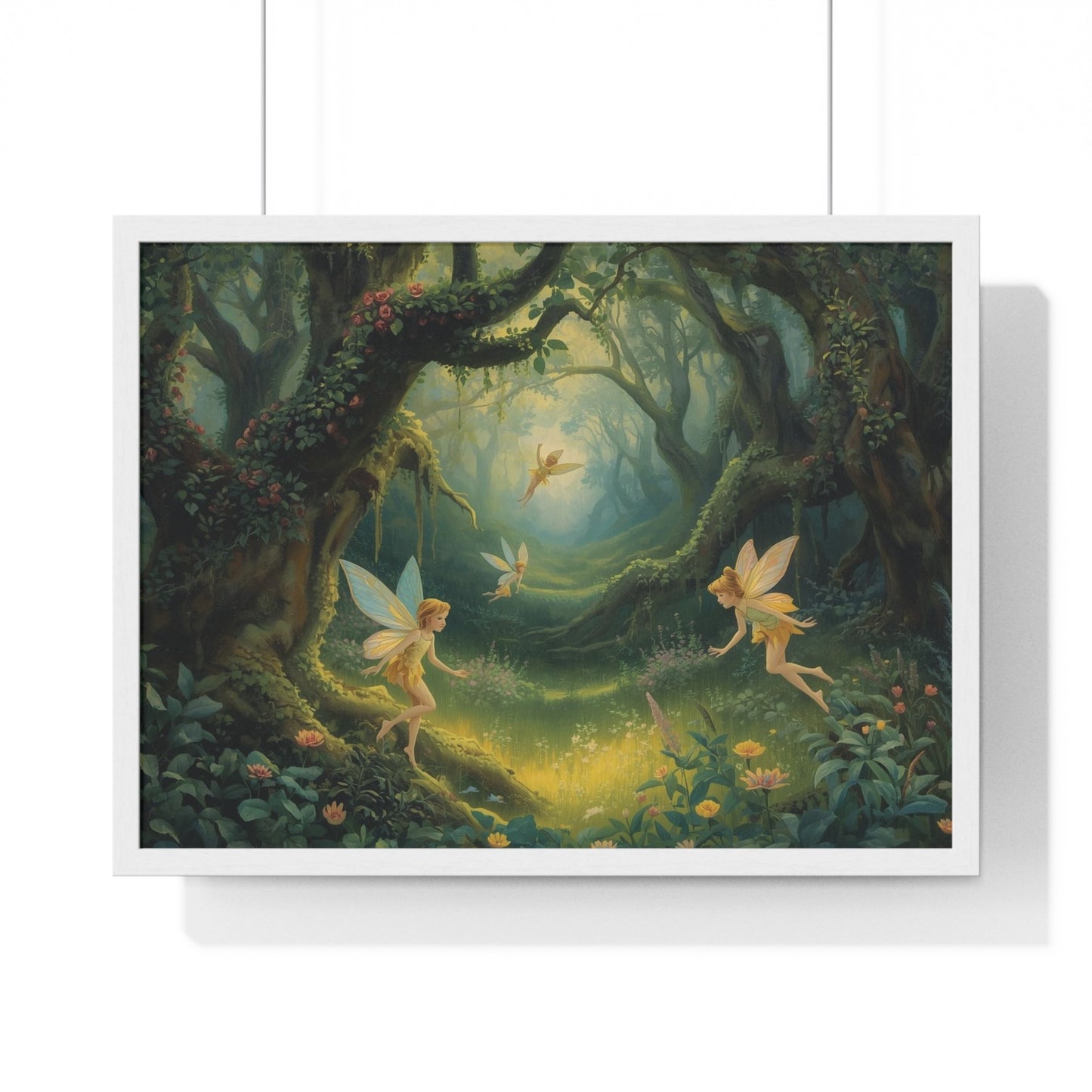 Enchanted Forest Fairy Poster | Magical Home Decor, Wall Art, Fairy Gift, Nature Print, Fantasy Art