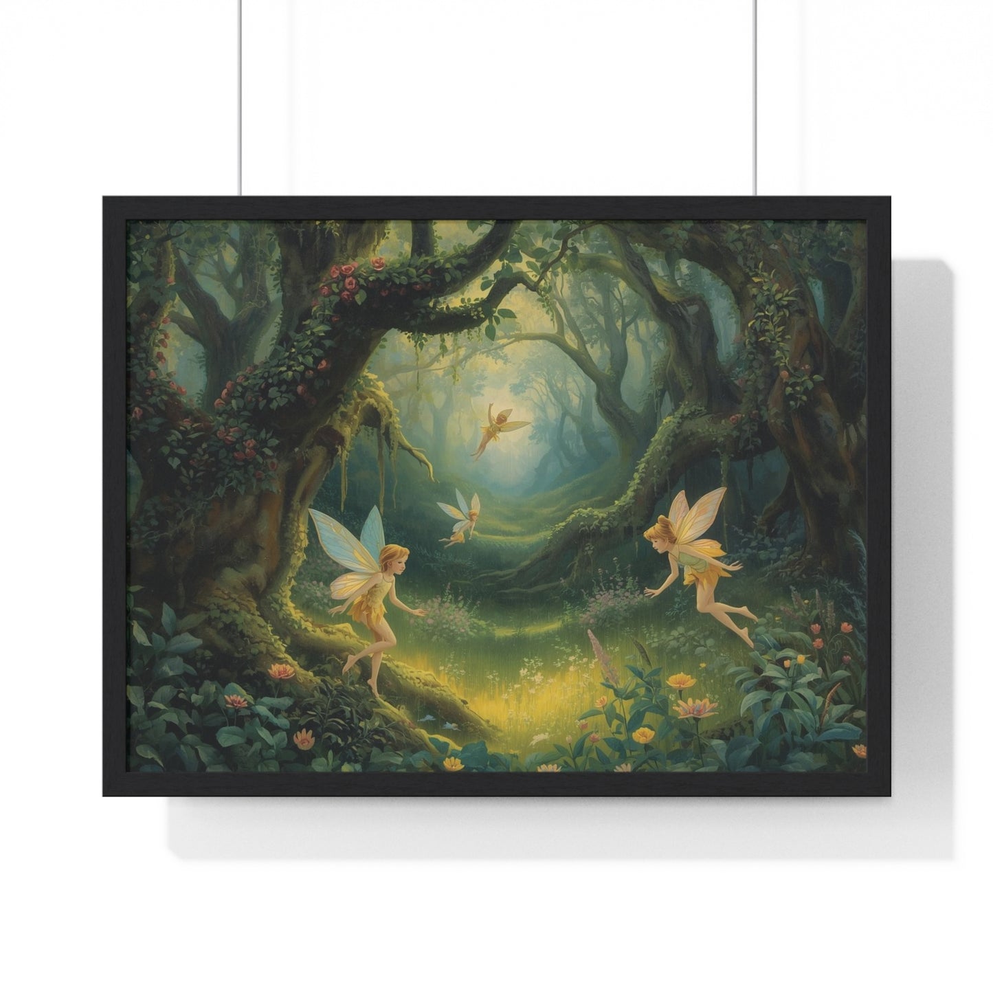 Enchanted Forest Fairy Poster | Magical Home Decor, Wall Art, Fairy Gift, Nature Print, Fantasy Art