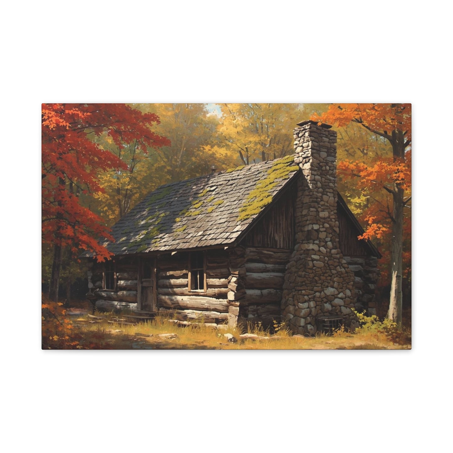 Autumn Cabin Canvas Print