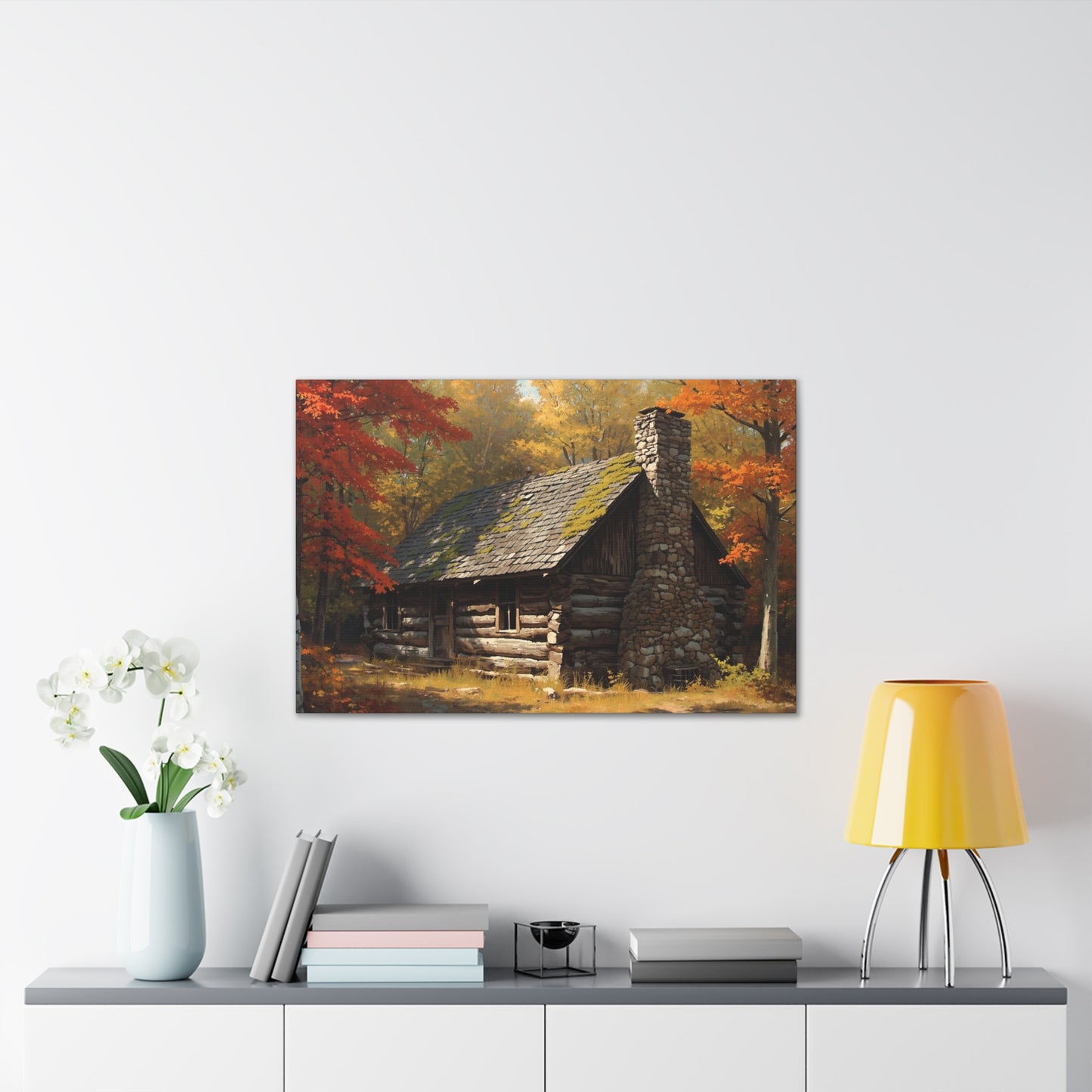 Autumn Cabin Canvas Print