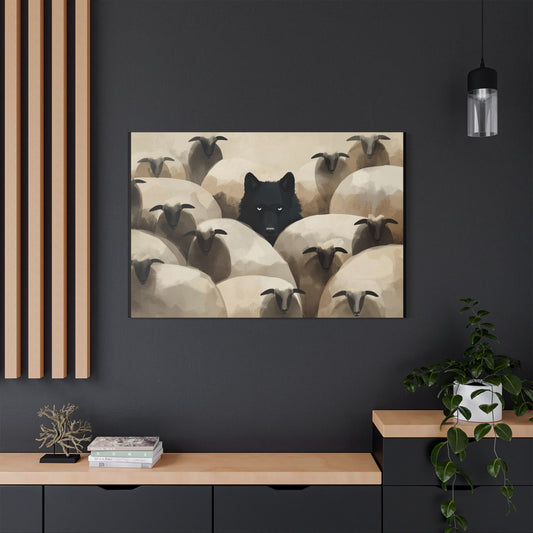 Wolf in Disguise Canvas Wall Art Decor