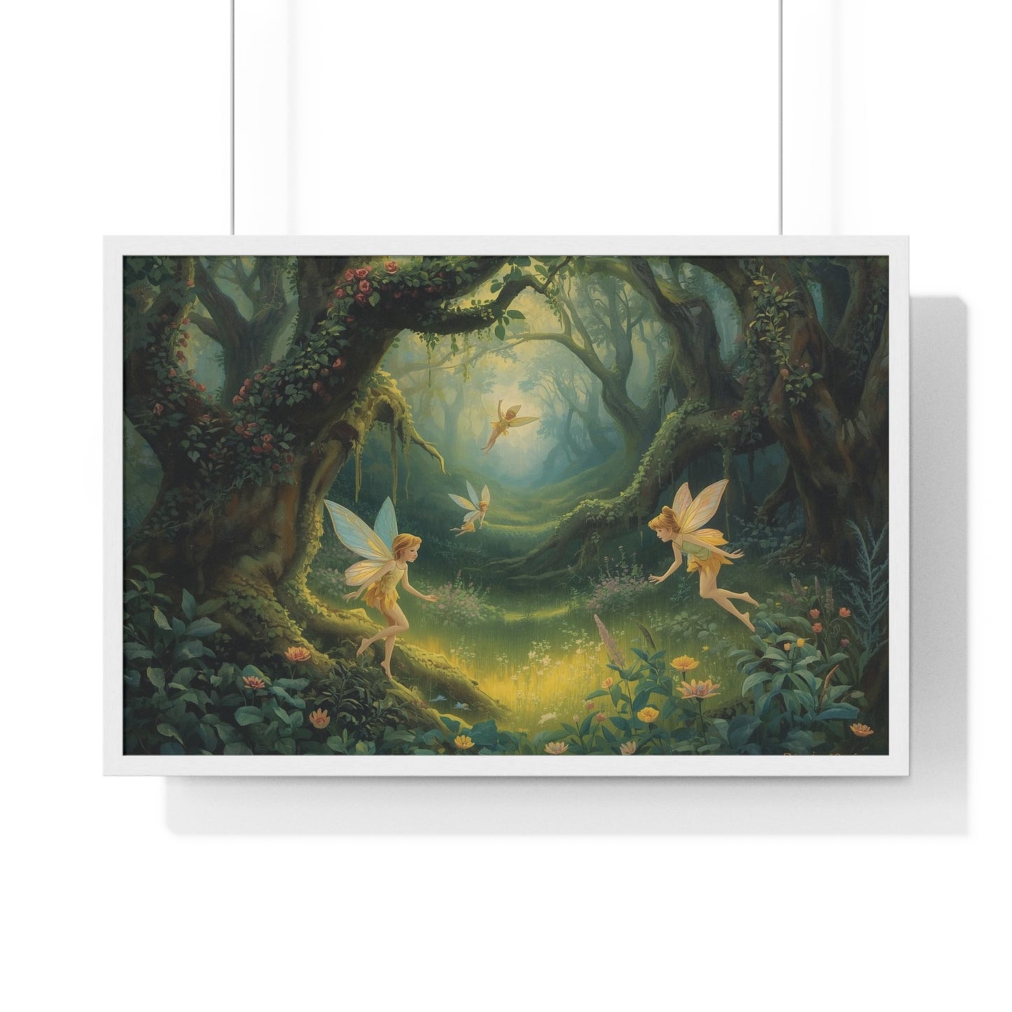 Enchanted Forest Fairy Poster | Magical Home Decor, Wall Art, Fairy Gift, Nature Print, Fantasy Art