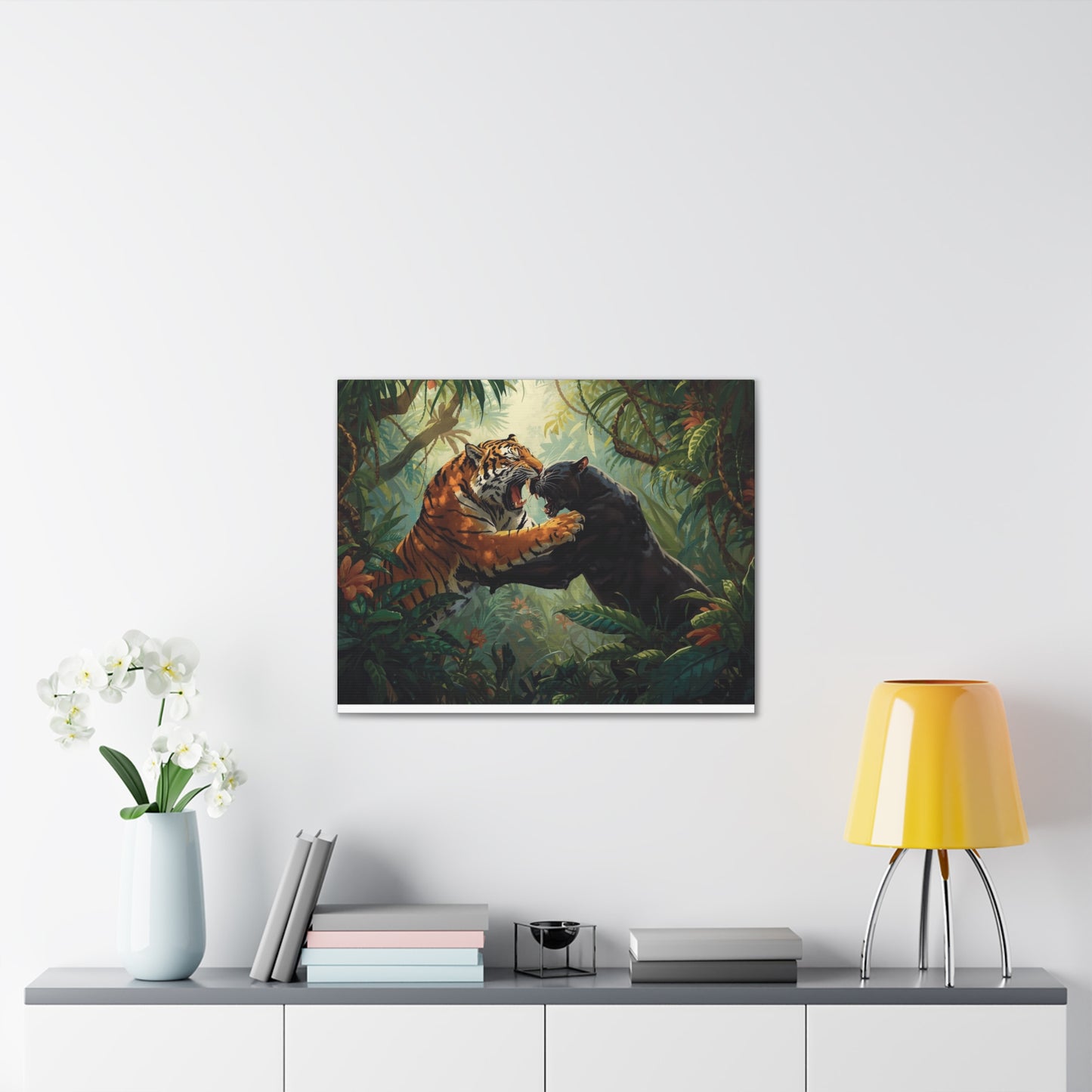 Wild Tiger and Panther Wall Decor