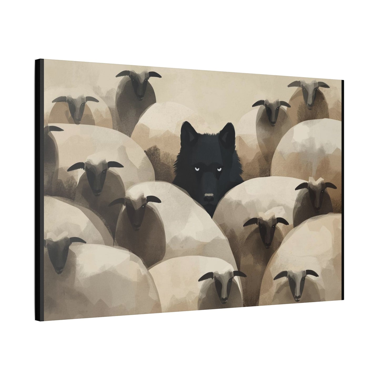 Wolf in Disguise Canvas Wall Art Decor