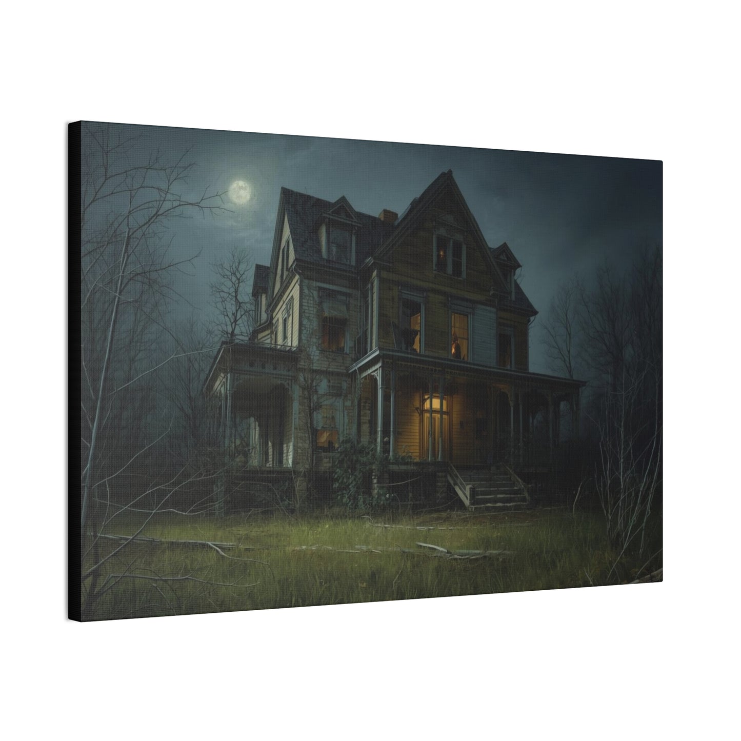Spooky Haunted House Art Print
