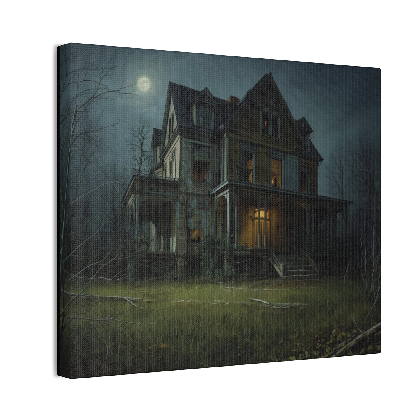 Spooky Haunted House Art Print