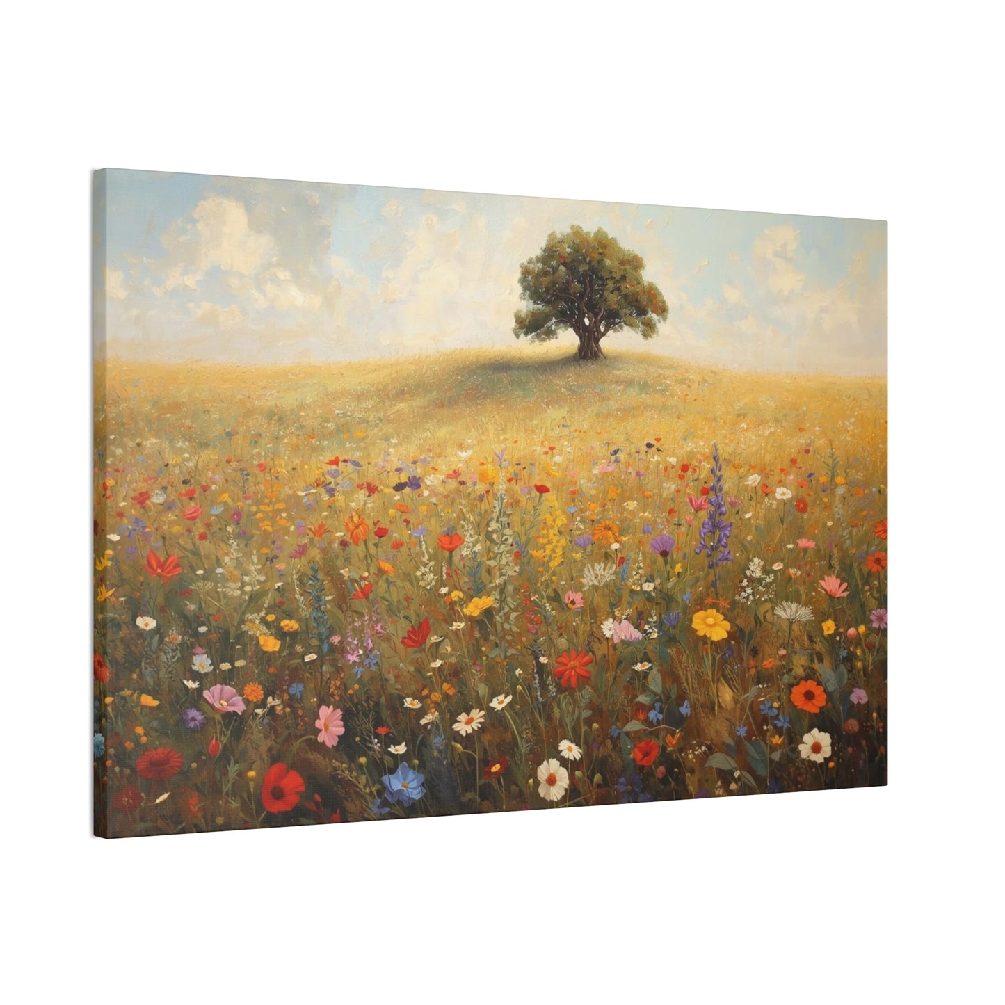 Vibrant Floral Landscape Decor