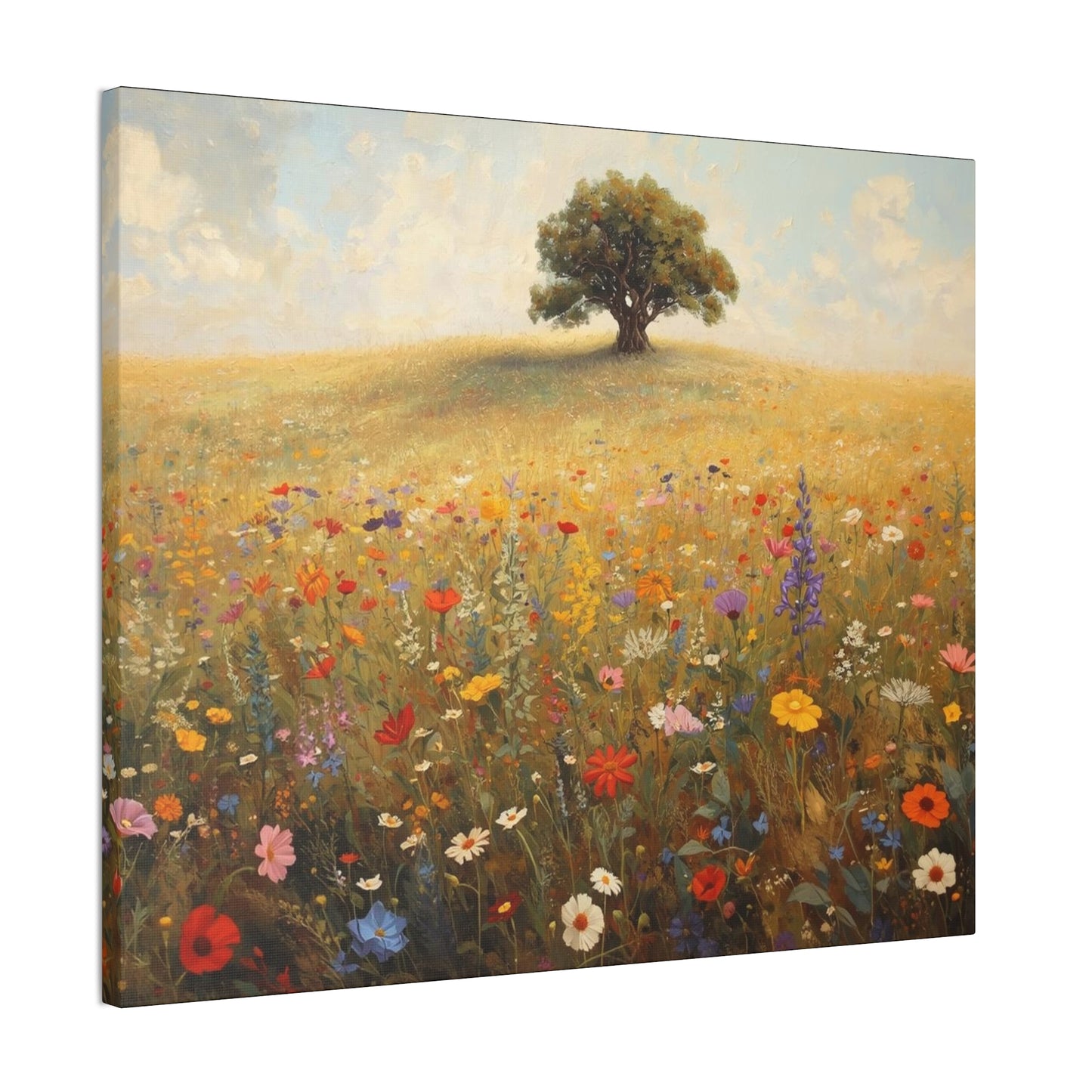 Vibrant Floral Landscape Decor