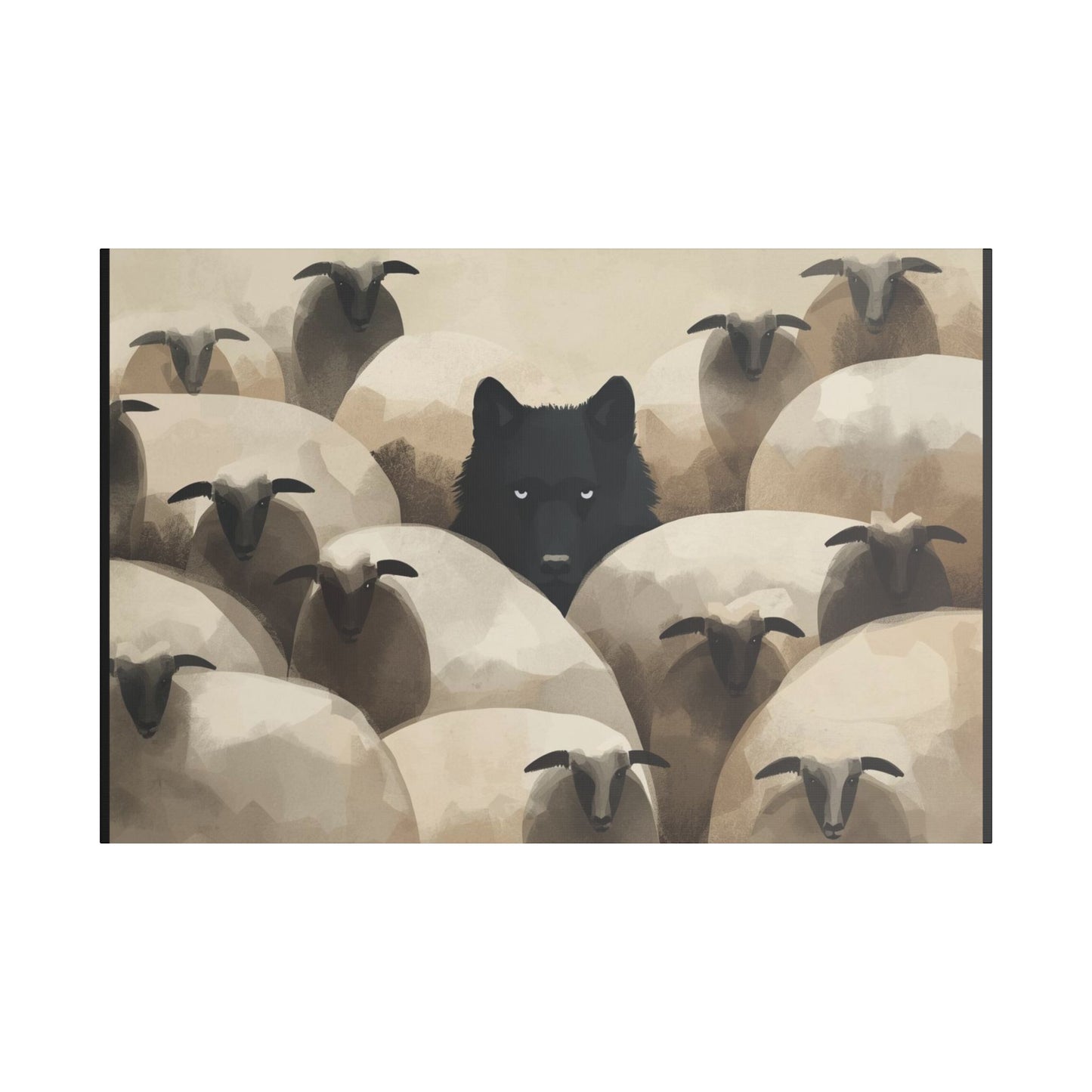 Wolf in Disguise Canvas Wall Art Decor