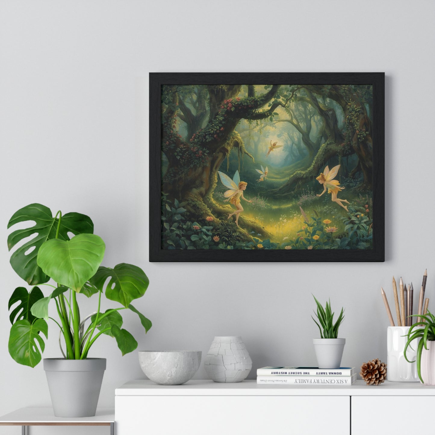 Enchanted Forest Fairy Poster | Magical Home Decor, Wall Art, Fairy Gift, Nature Print, Fantasy Art
