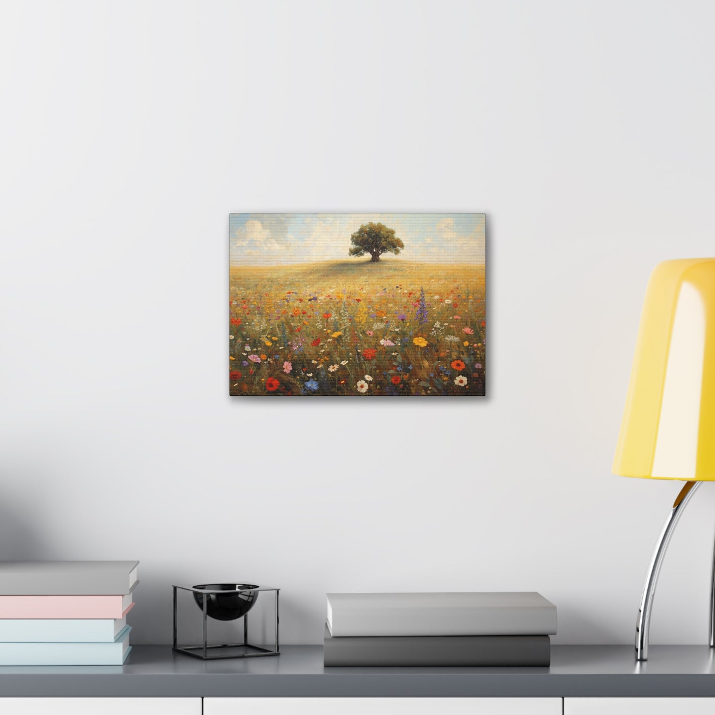 Vibrant Floral Landscape Decor