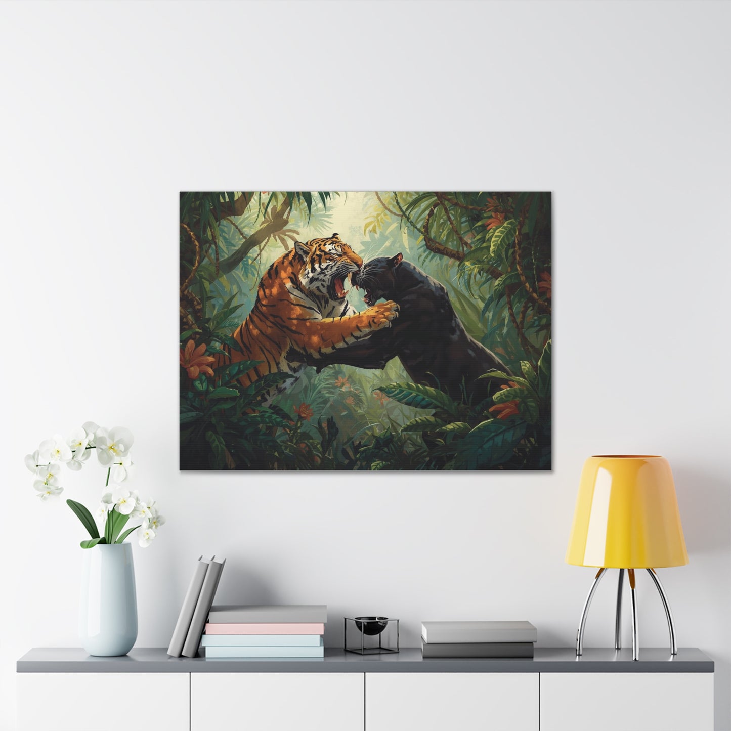 Wild Tiger and Panther Wall Decor