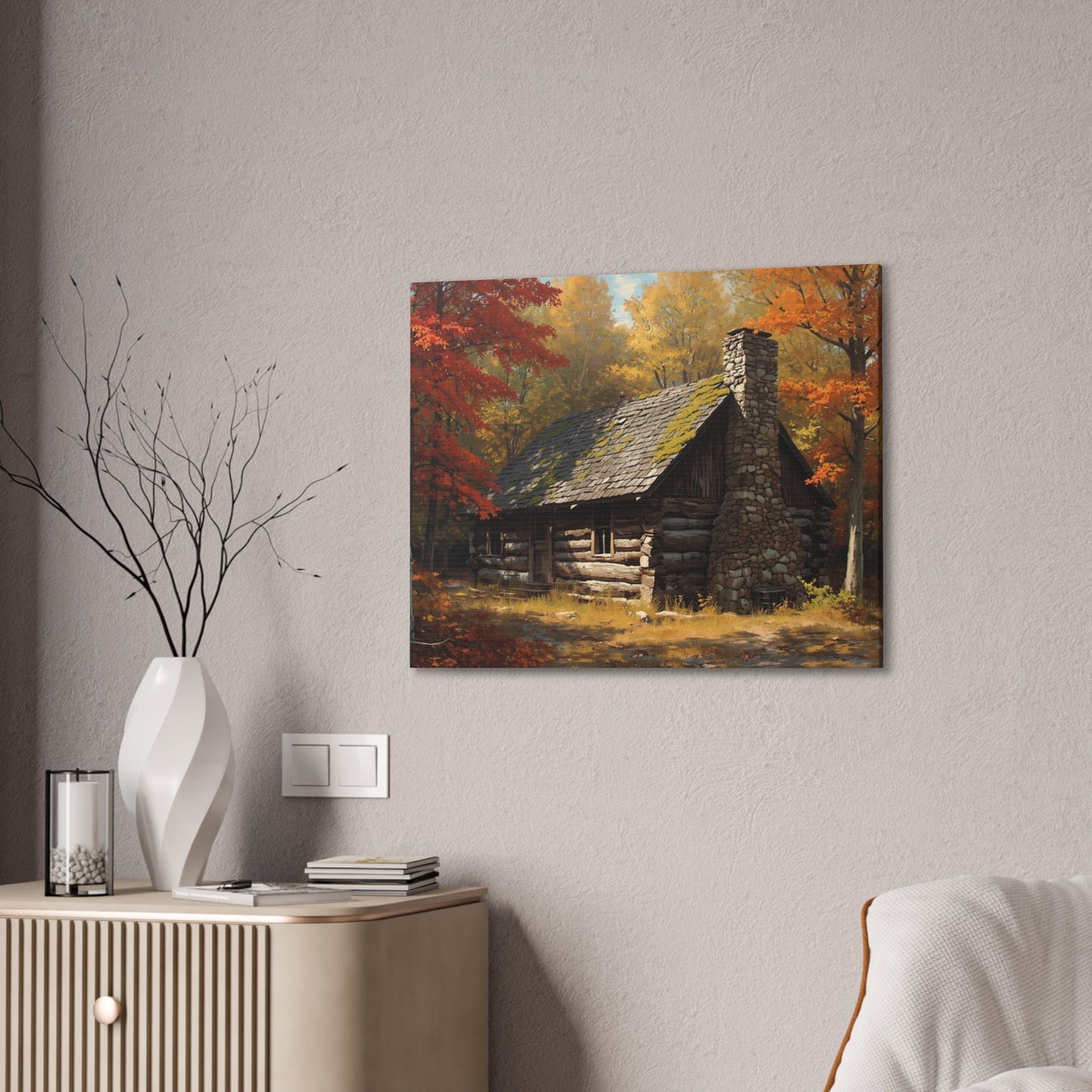 Autumn Cabin Canvas Print