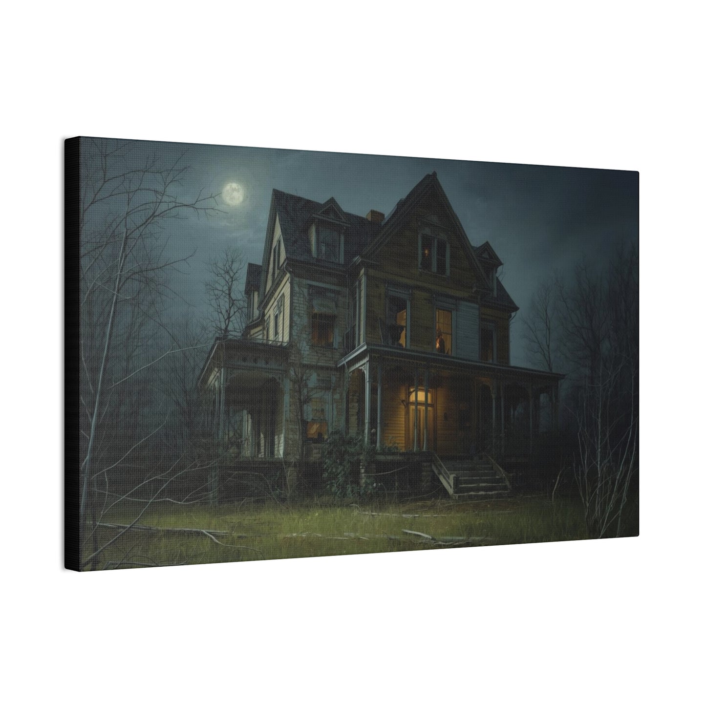 Spooky Haunted House Art Print