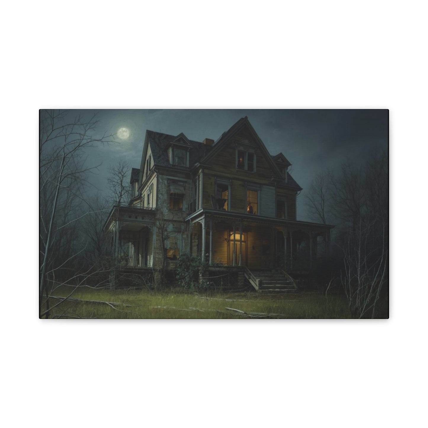 Spooky Haunted House Art Print