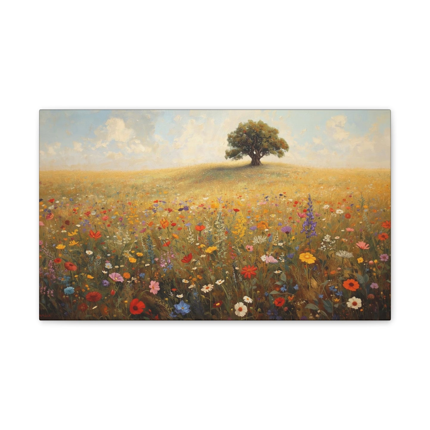 Vibrant Floral Landscape Decor