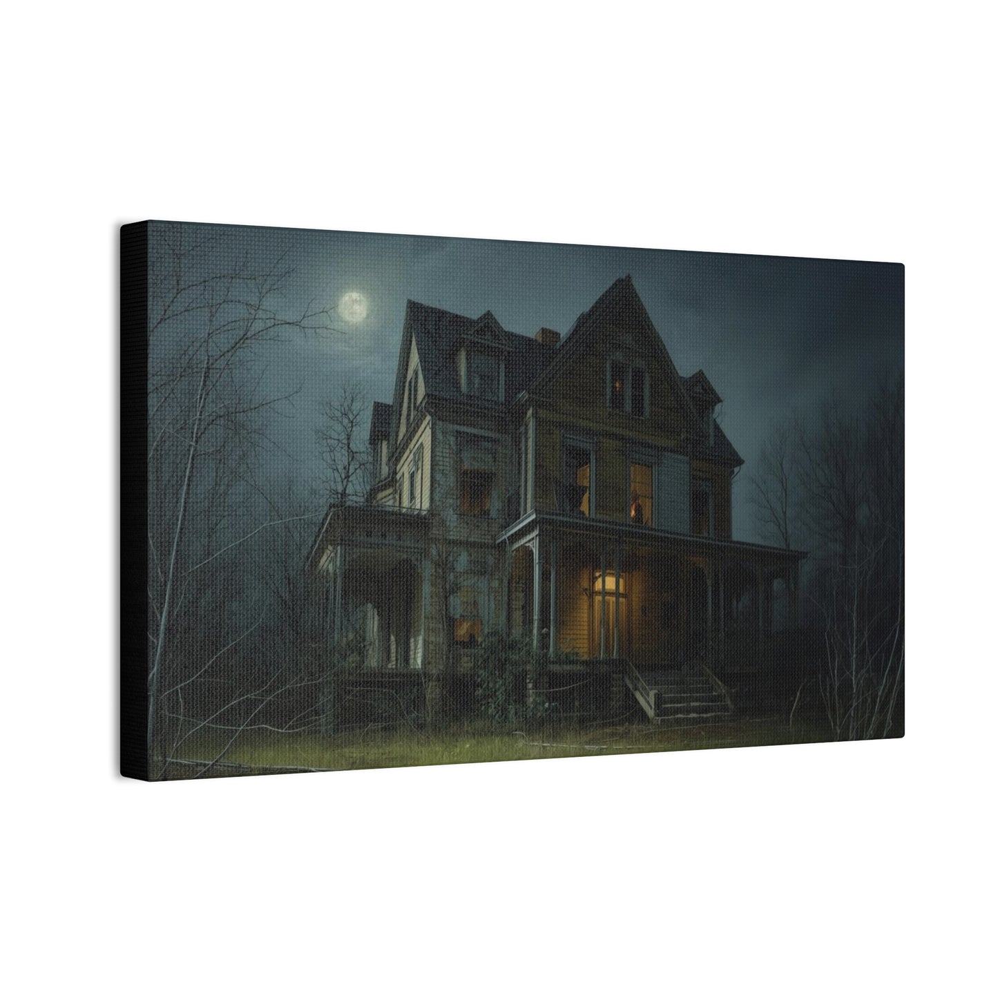 Spooky Haunted House Art Print