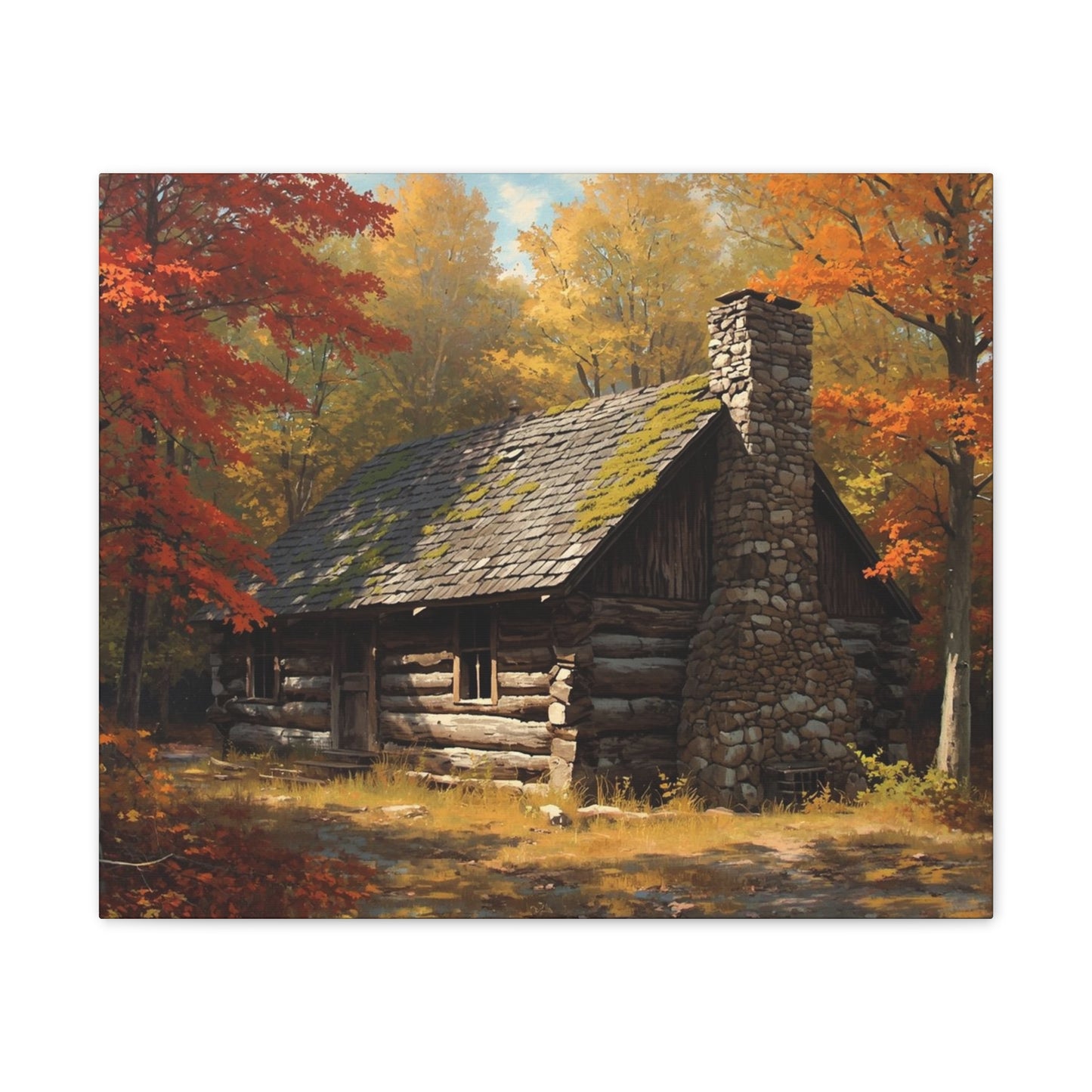 Autumn Cabin Canvas Print