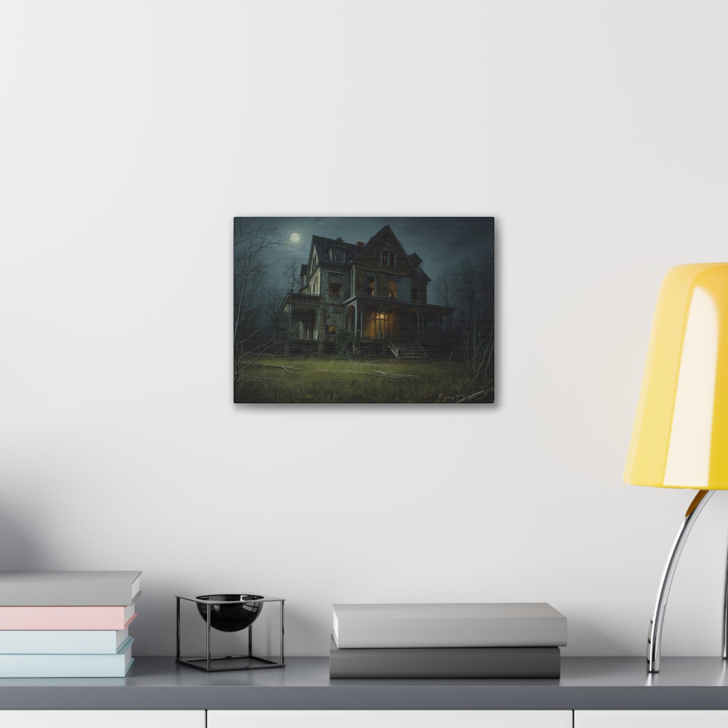 Spooky Haunted House Art Print