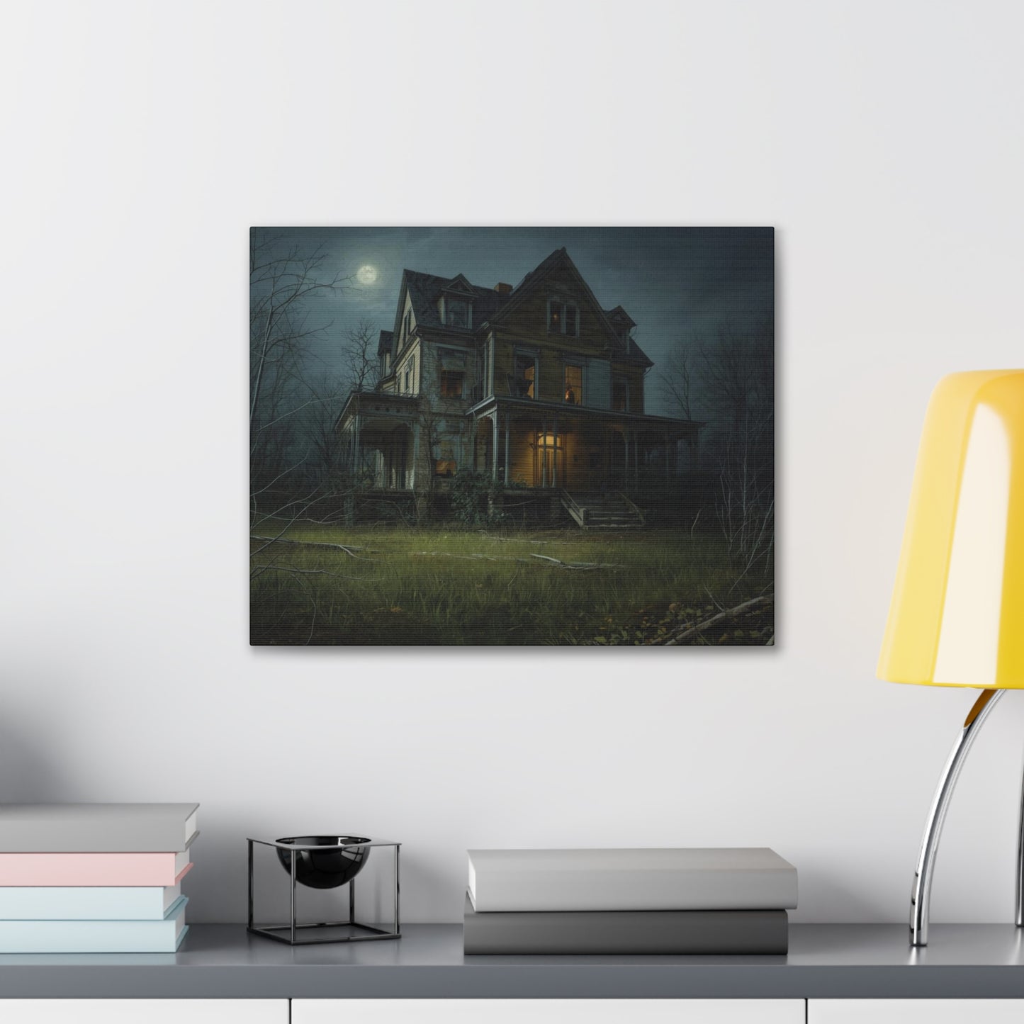 Spooky Haunted House Art Print