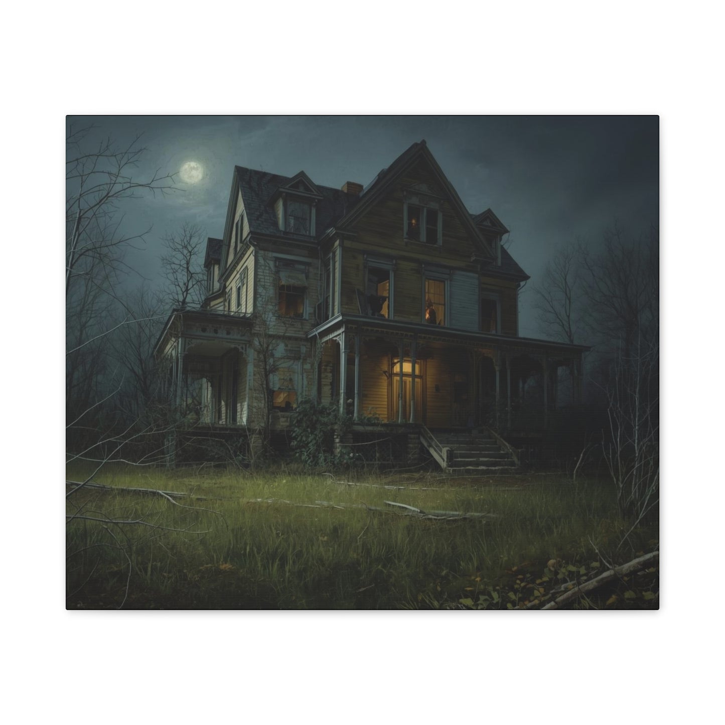 Spooky Haunted House Art Print