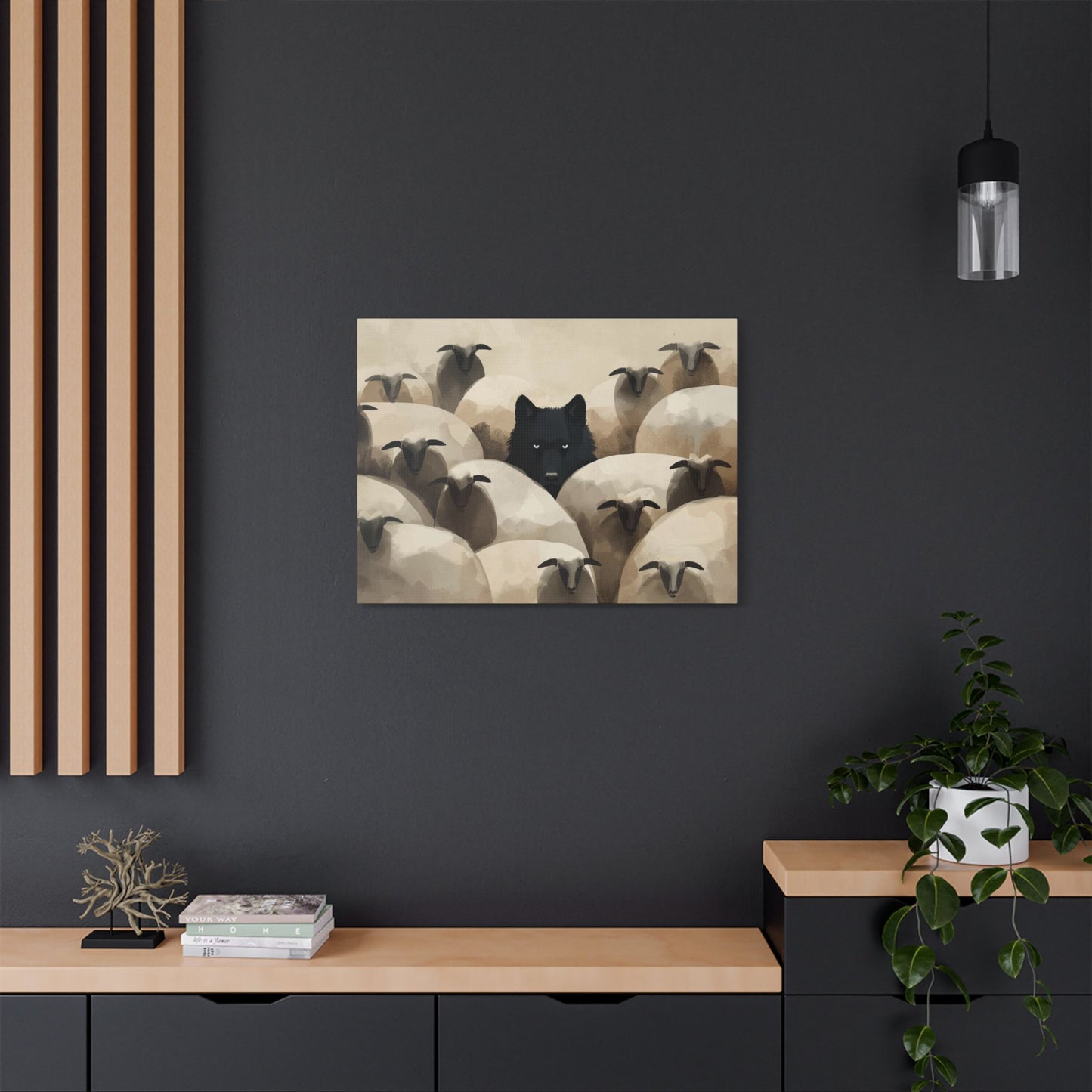 Wolf in Disguise Canvas Wall Art Decor