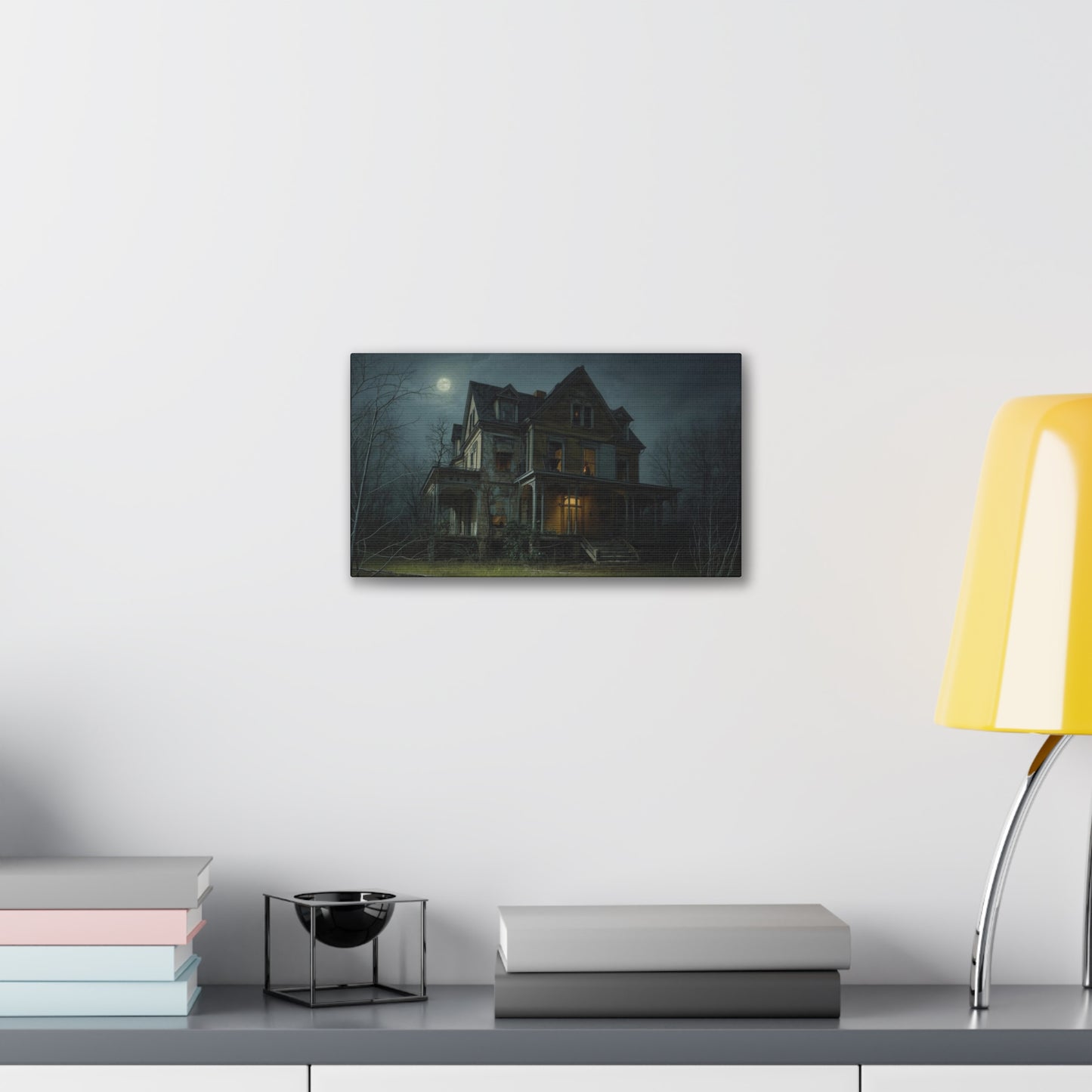 Spooky Haunted House Art Print