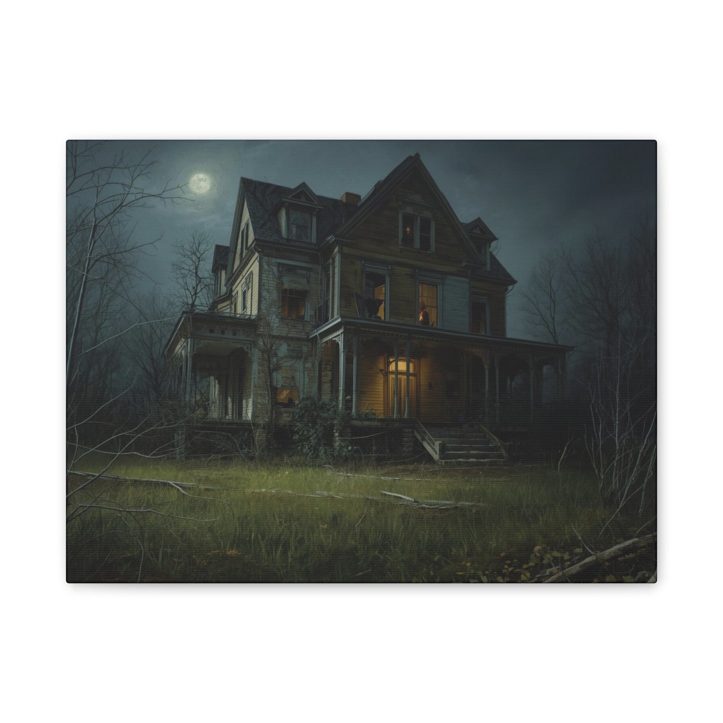 Spooky Haunted House Art Print