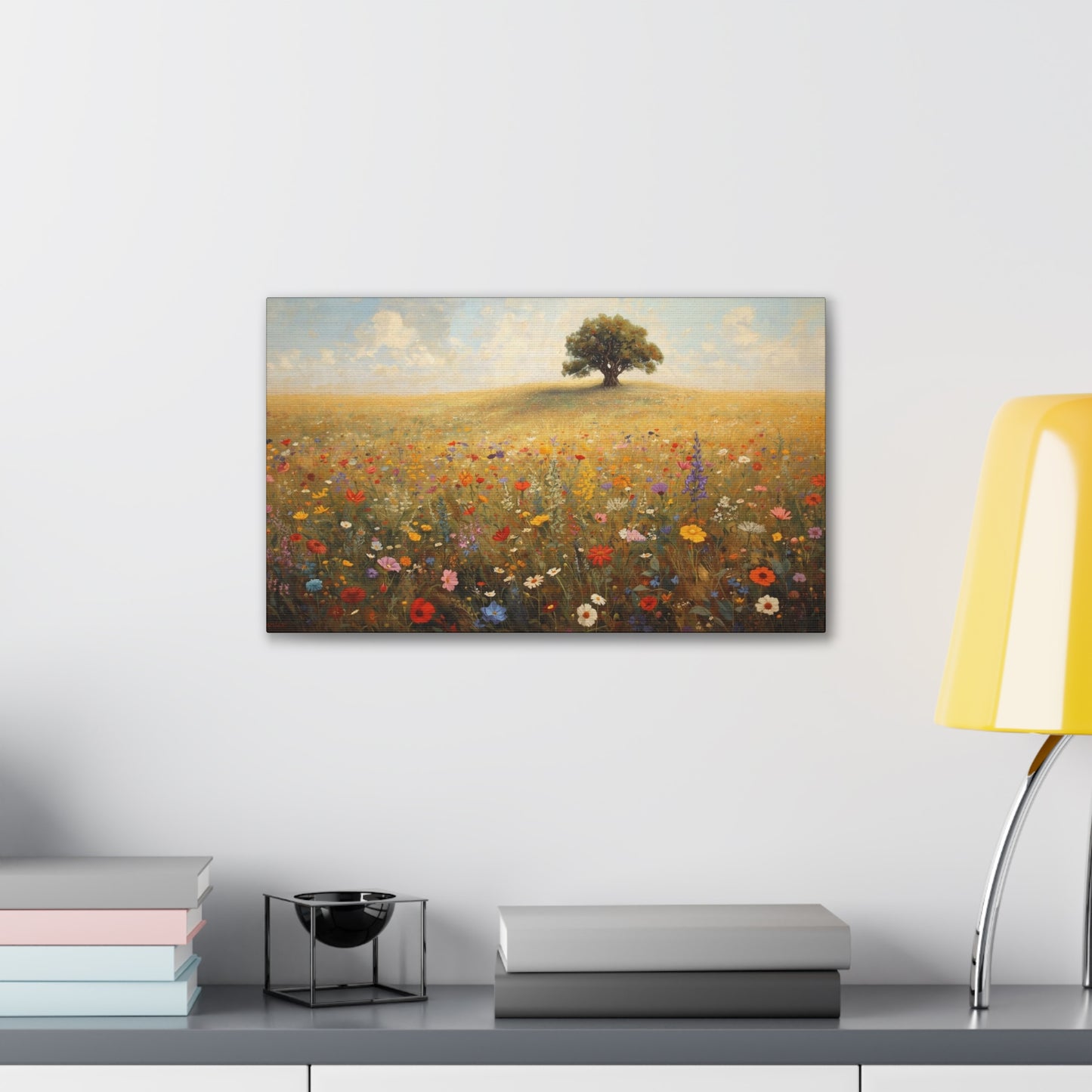 Vibrant Floral Landscape Decor