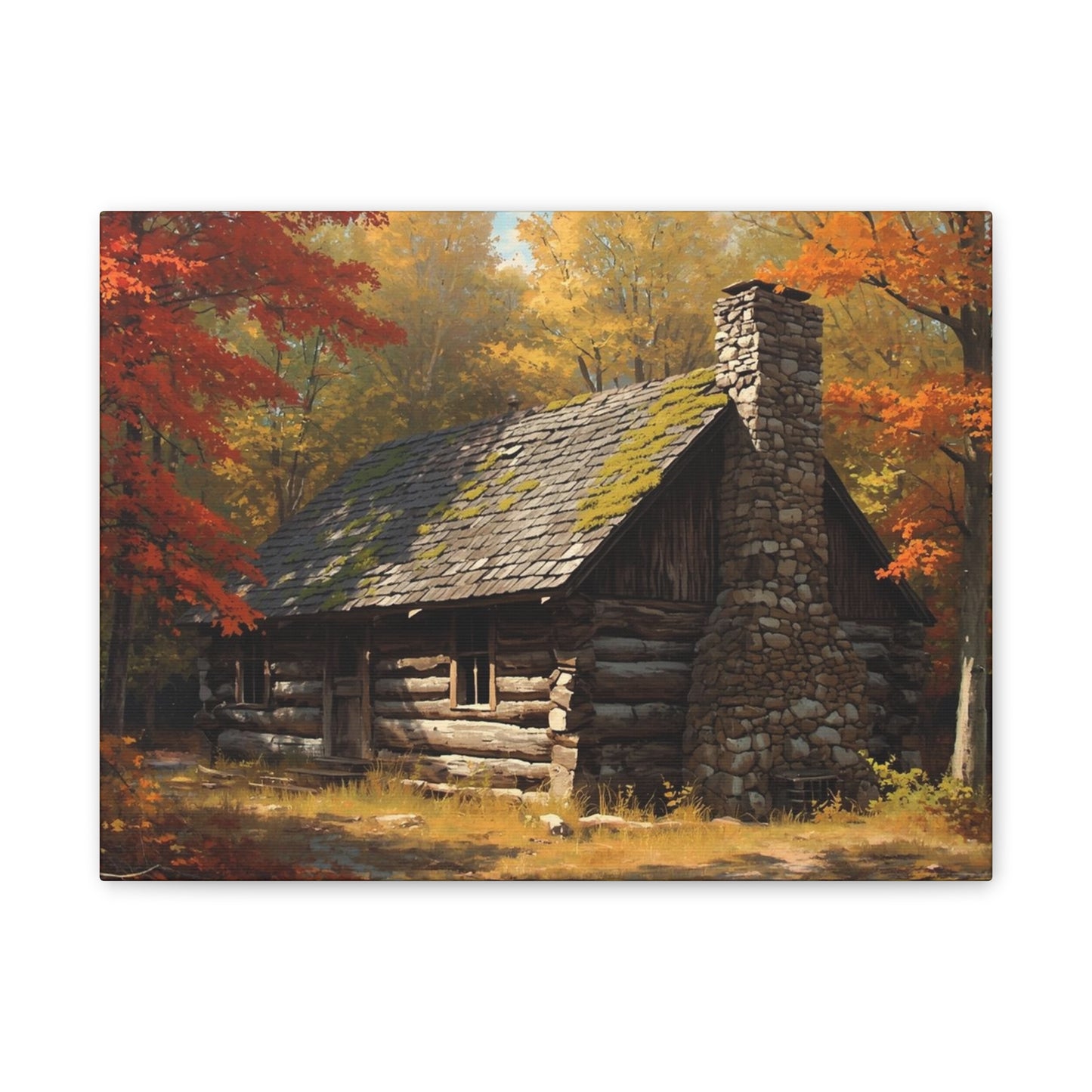 Autumn Cabin Canvas Print