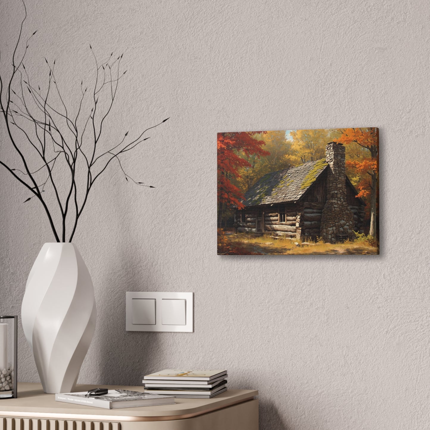 Autumn Cabin Canvas Print