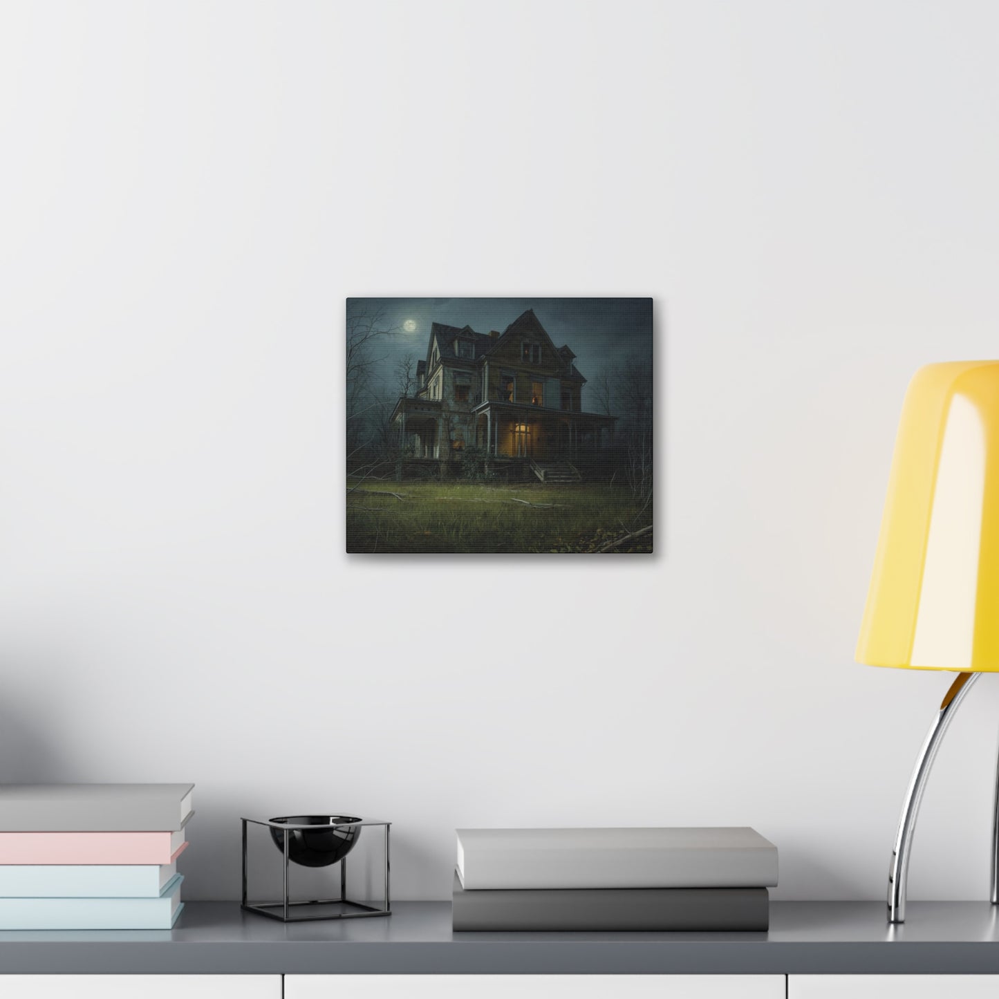 Spooky Haunted House Art Print