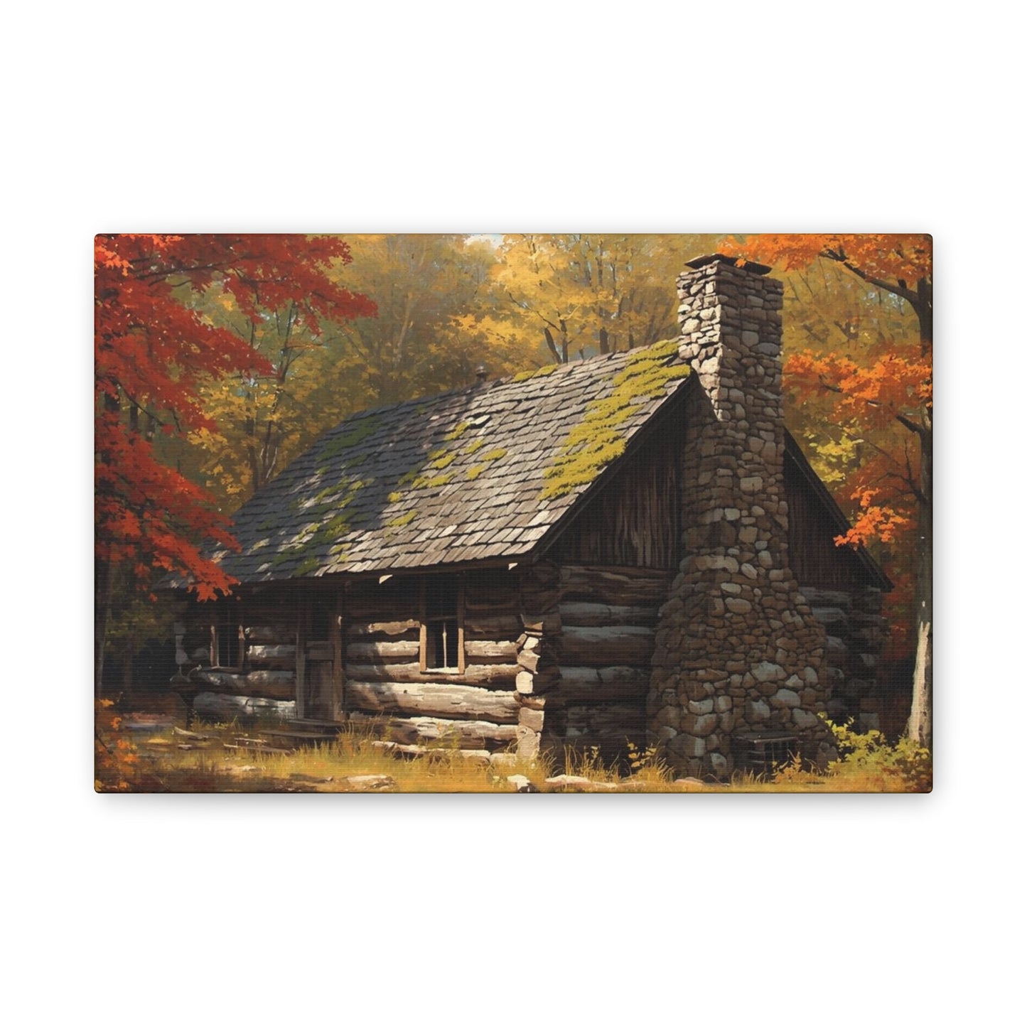 Autumn Cabin Canvas Print