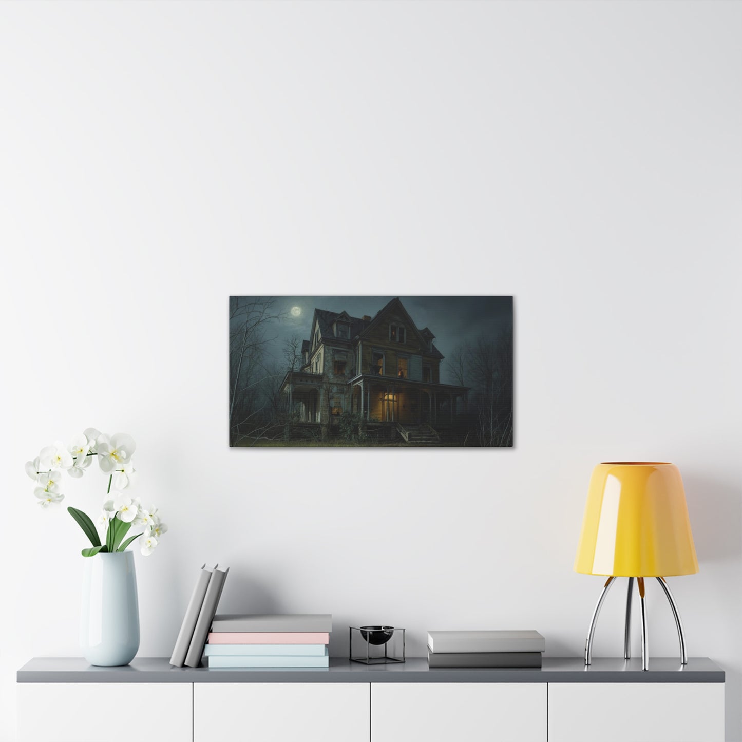 Spooky Haunted House Art Print