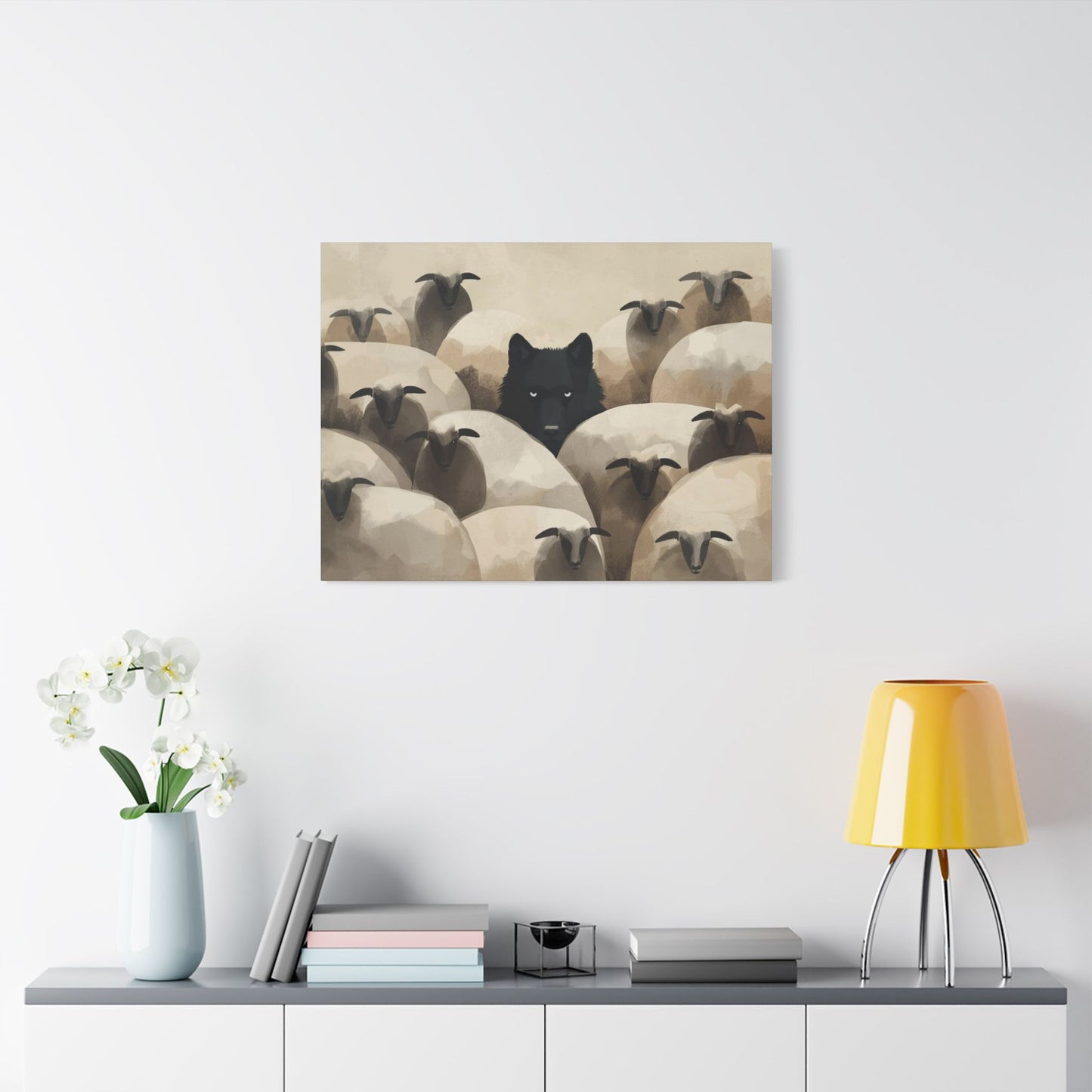 Wolf in Disguise Canvas Wall Art Decor