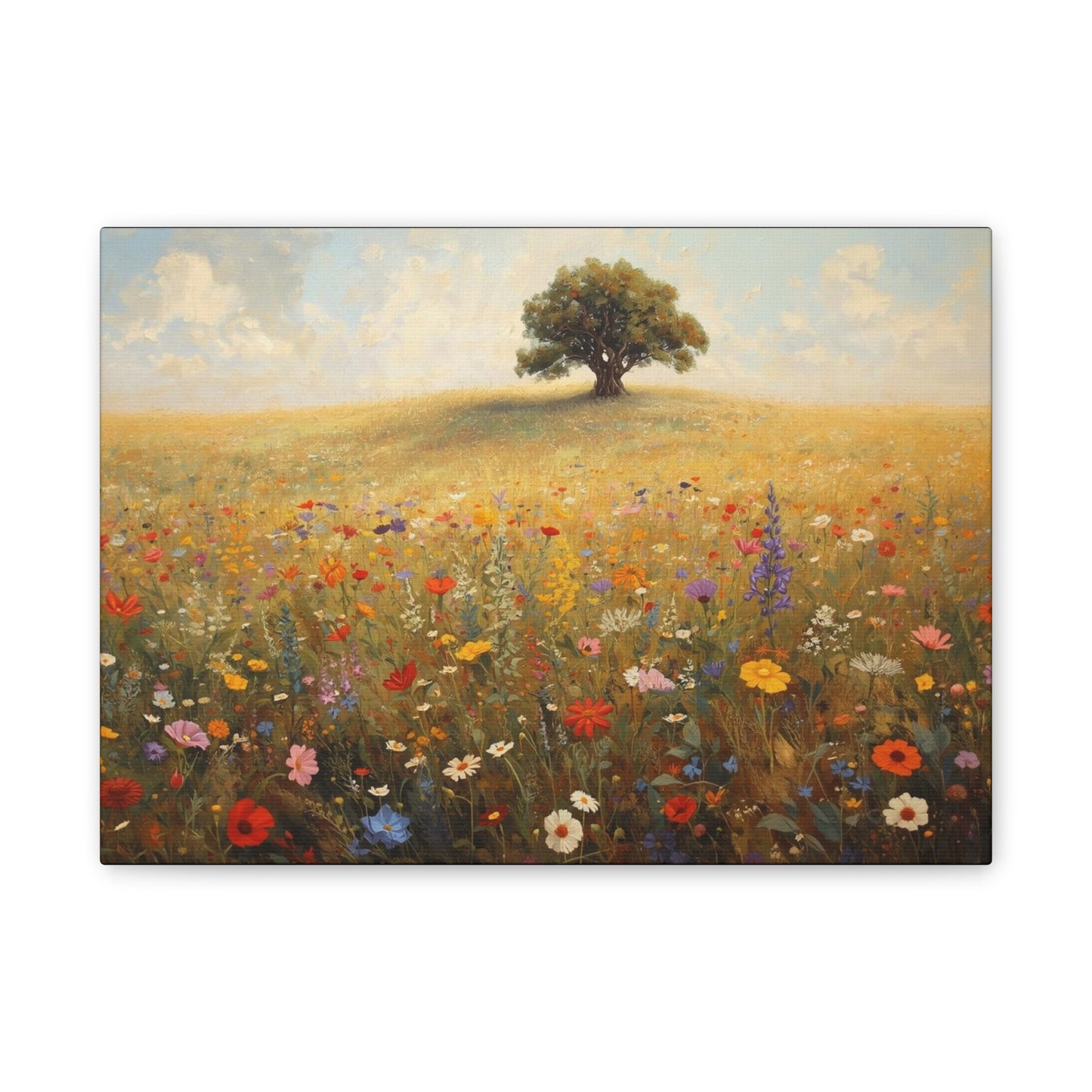 Vibrant Floral Landscape Decor