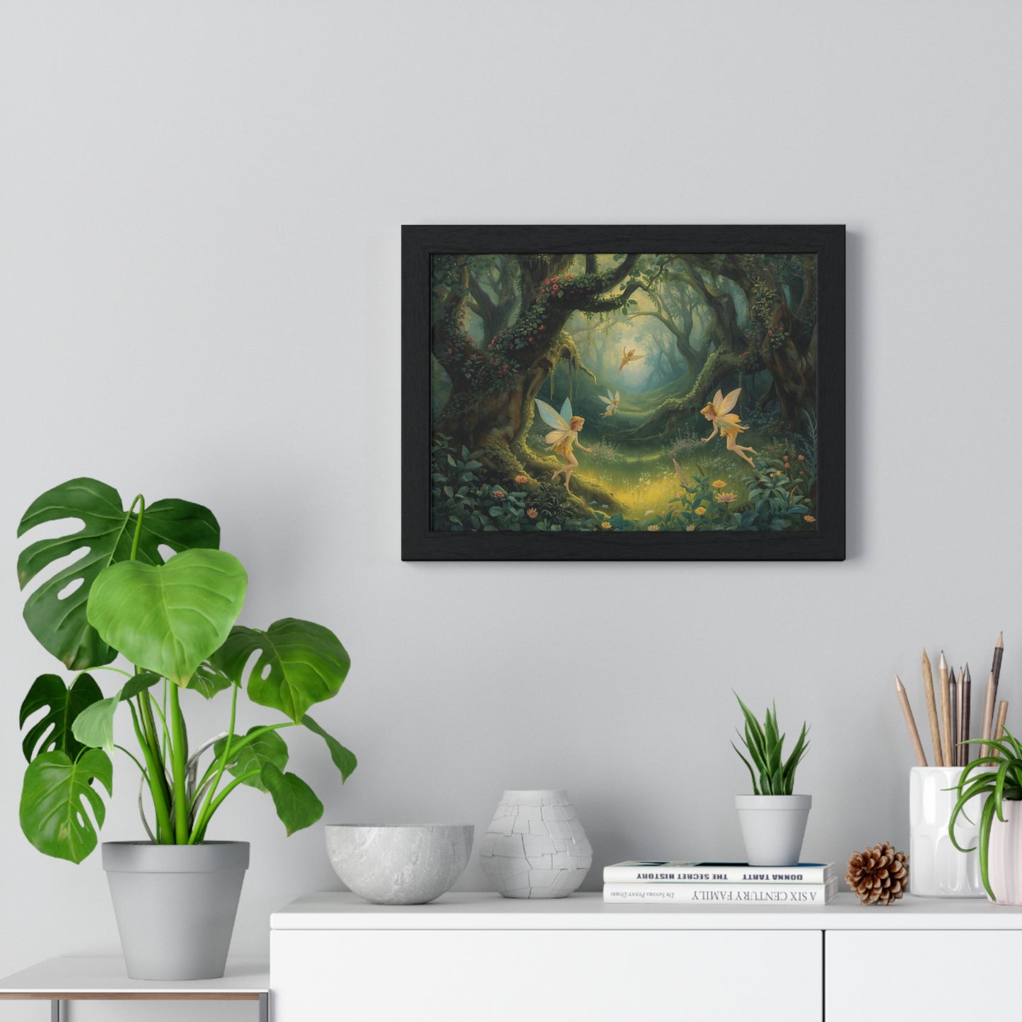 Enchanted Forest Fairy Poster | Magical Home Decor, Wall Art, Fairy Gift, Nature Print, Fantasy Art