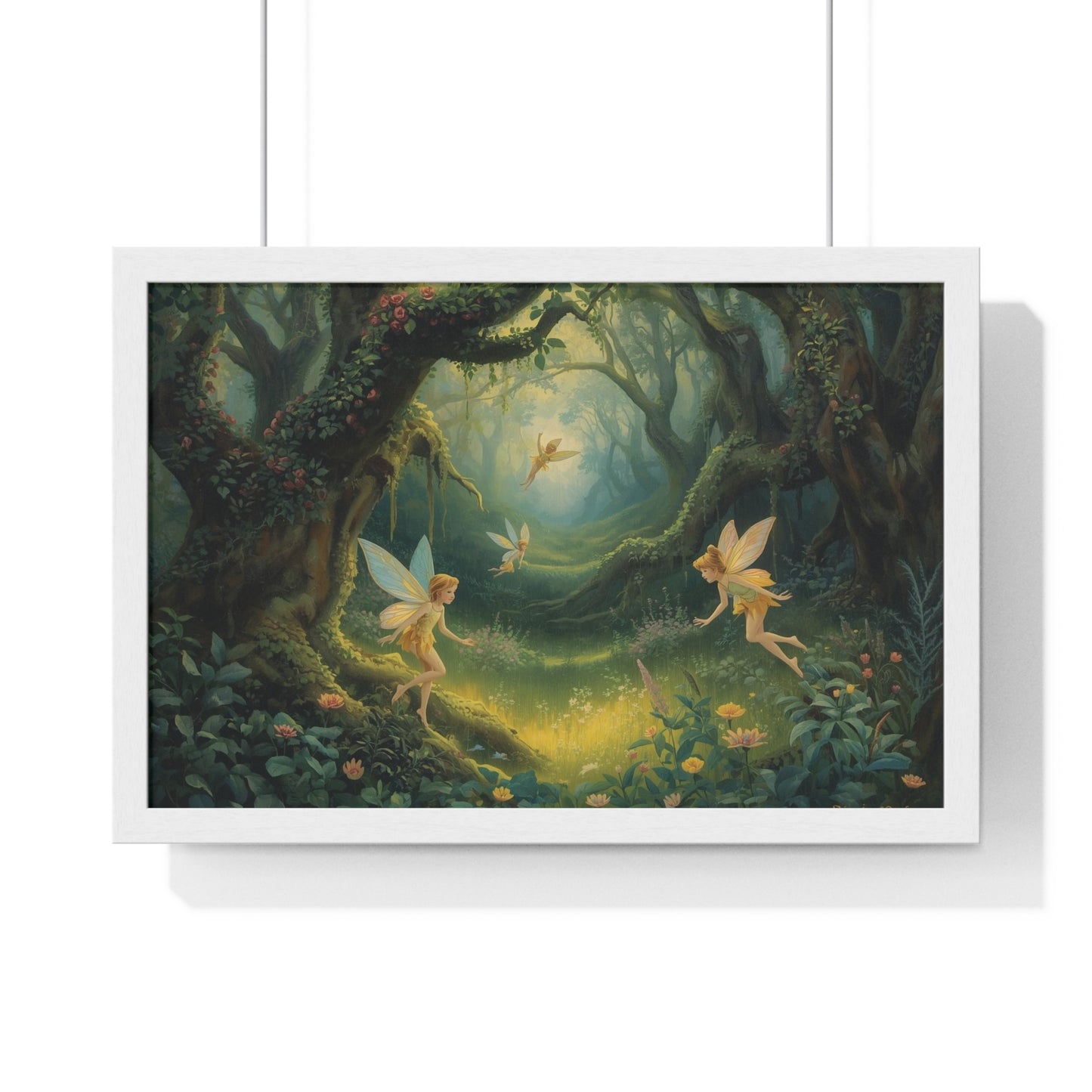 Enchanted Forest Fairy Poster | Magical Home Decor, Wall Art, Fairy Gift, Nature Print, Fantasy Art