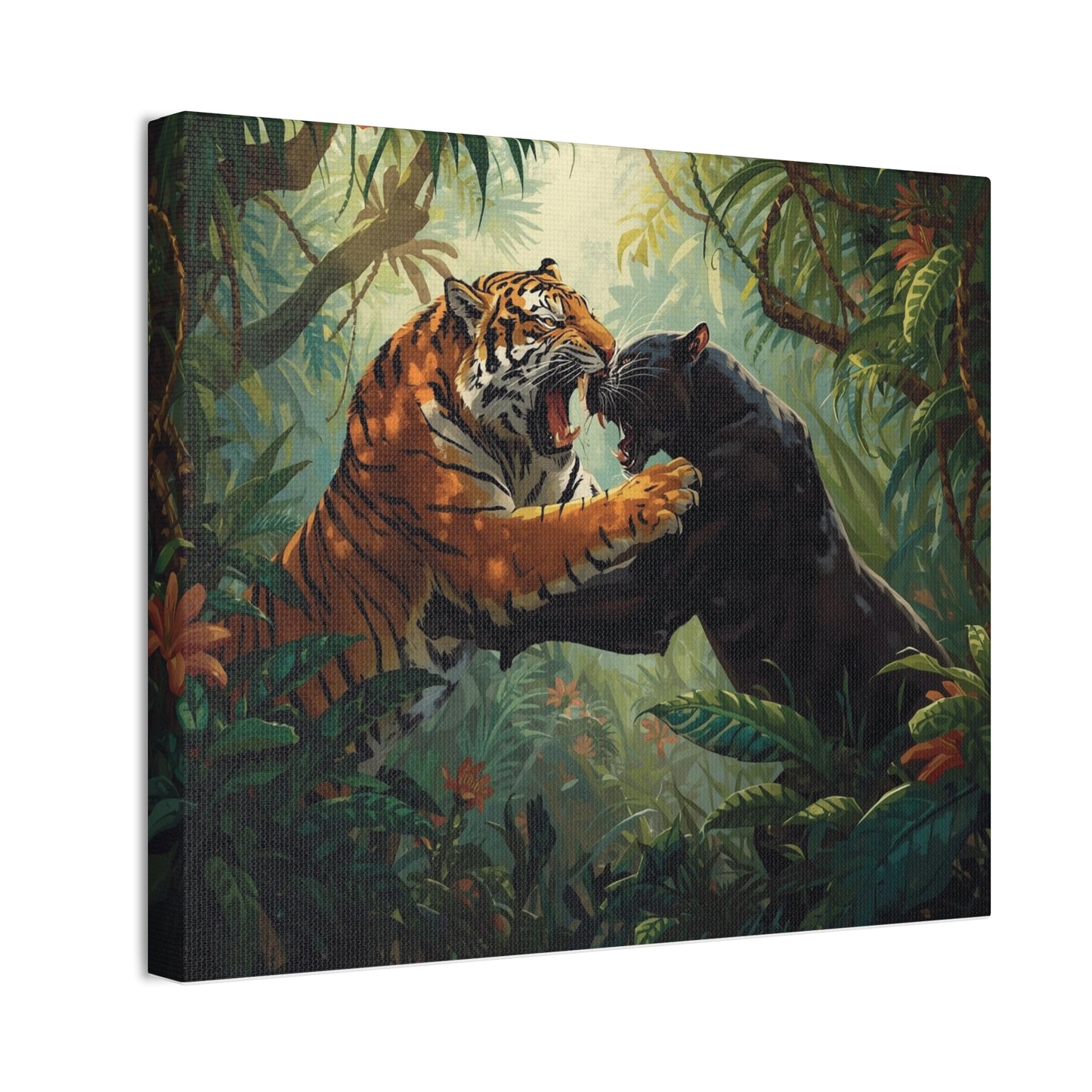 Wild Tiger and Panther Wall Decor