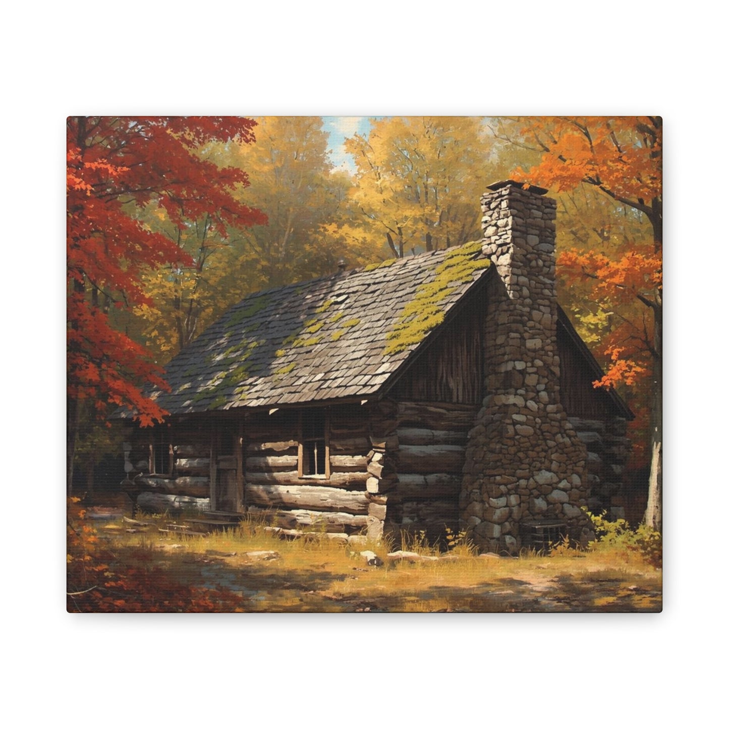 Autumn Cabin Canvas Print