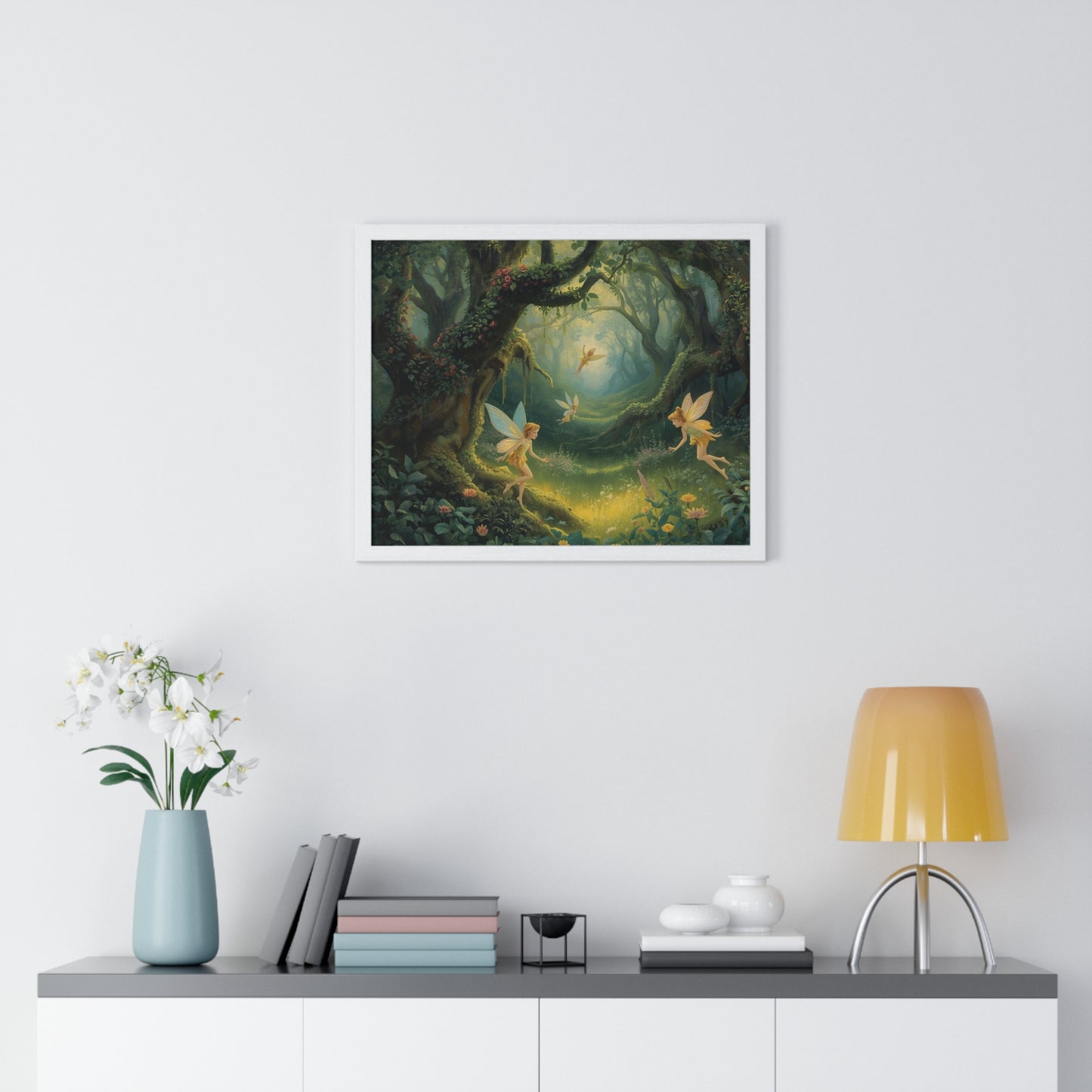 Enchanted Forest Fairy Poster | Magical Home Decor, Wall Art, Fairy Gift, Nature Print, Fantasy Art