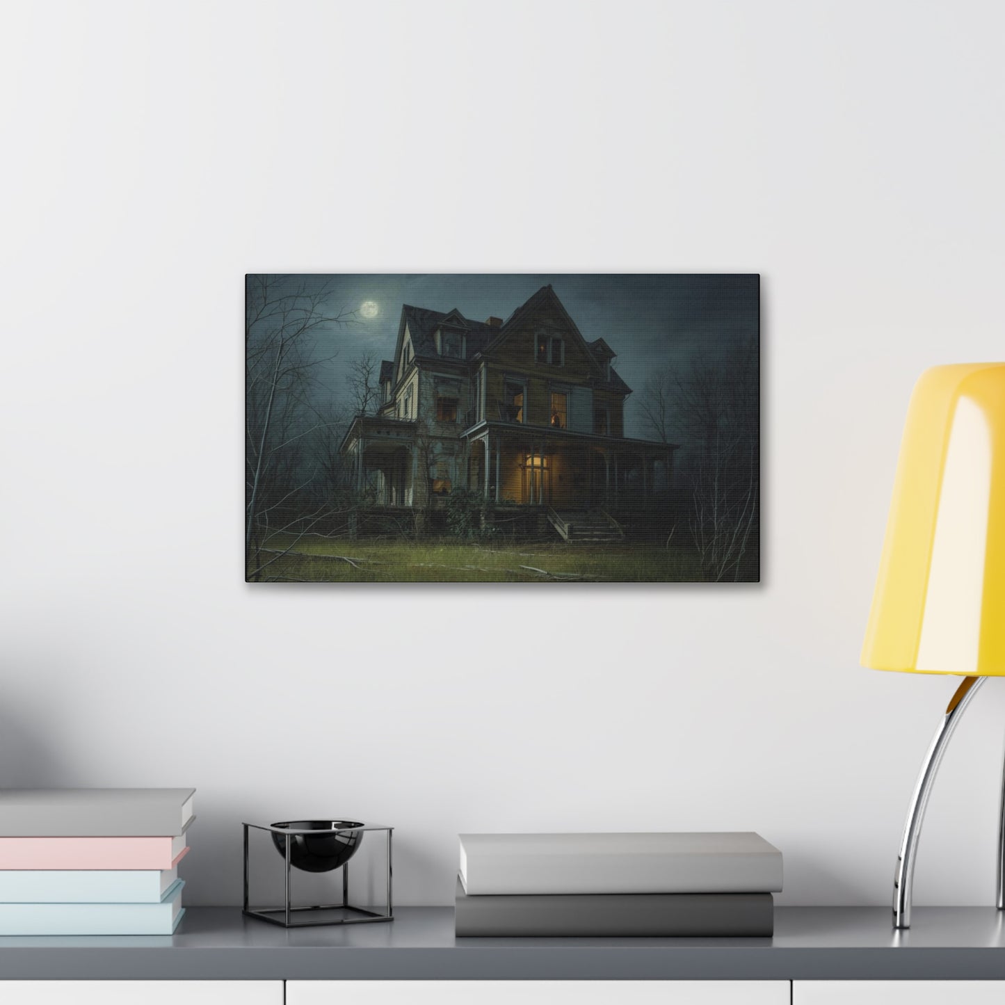 Spooky Haunted House Art Print