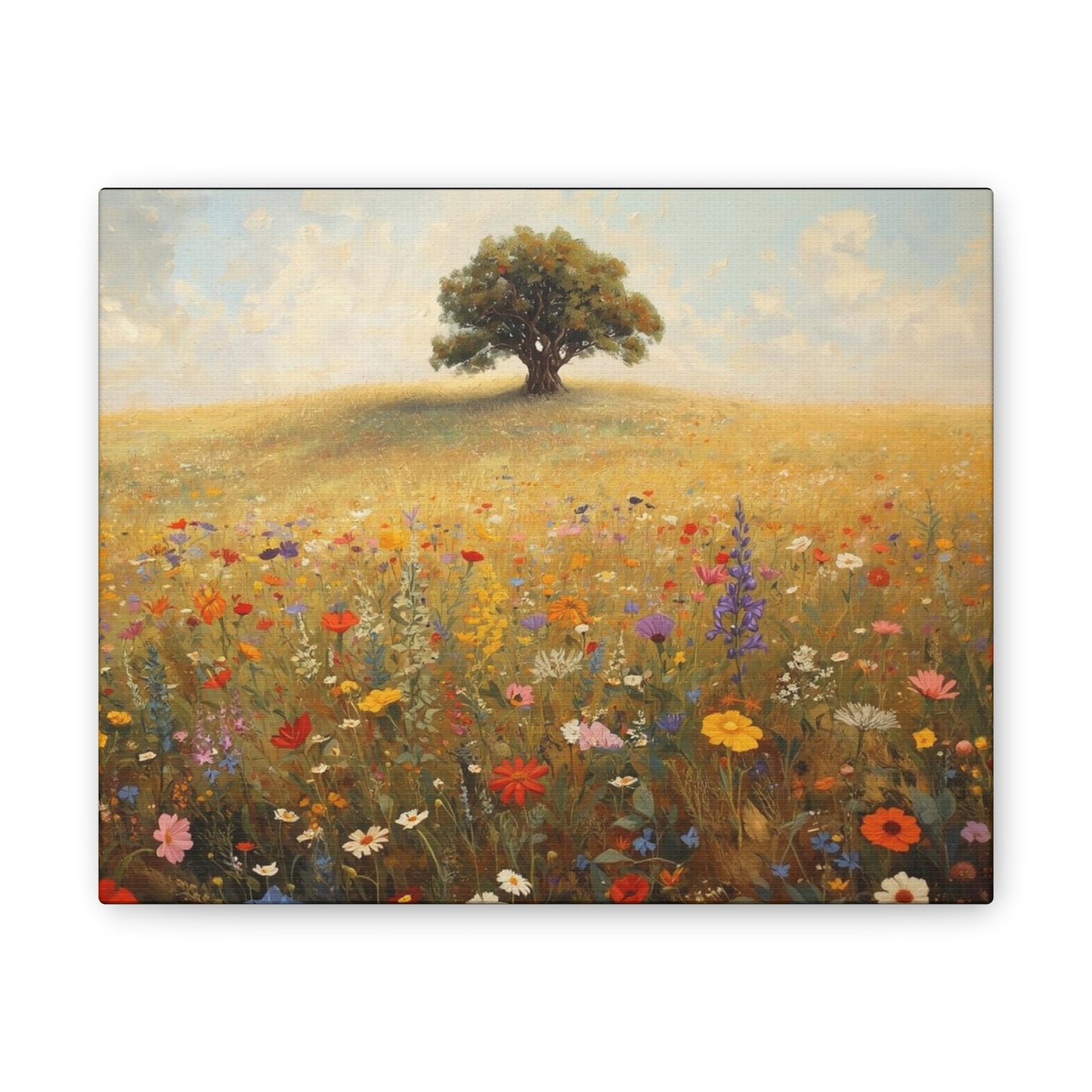 Vibrant Floral Landscape Decor