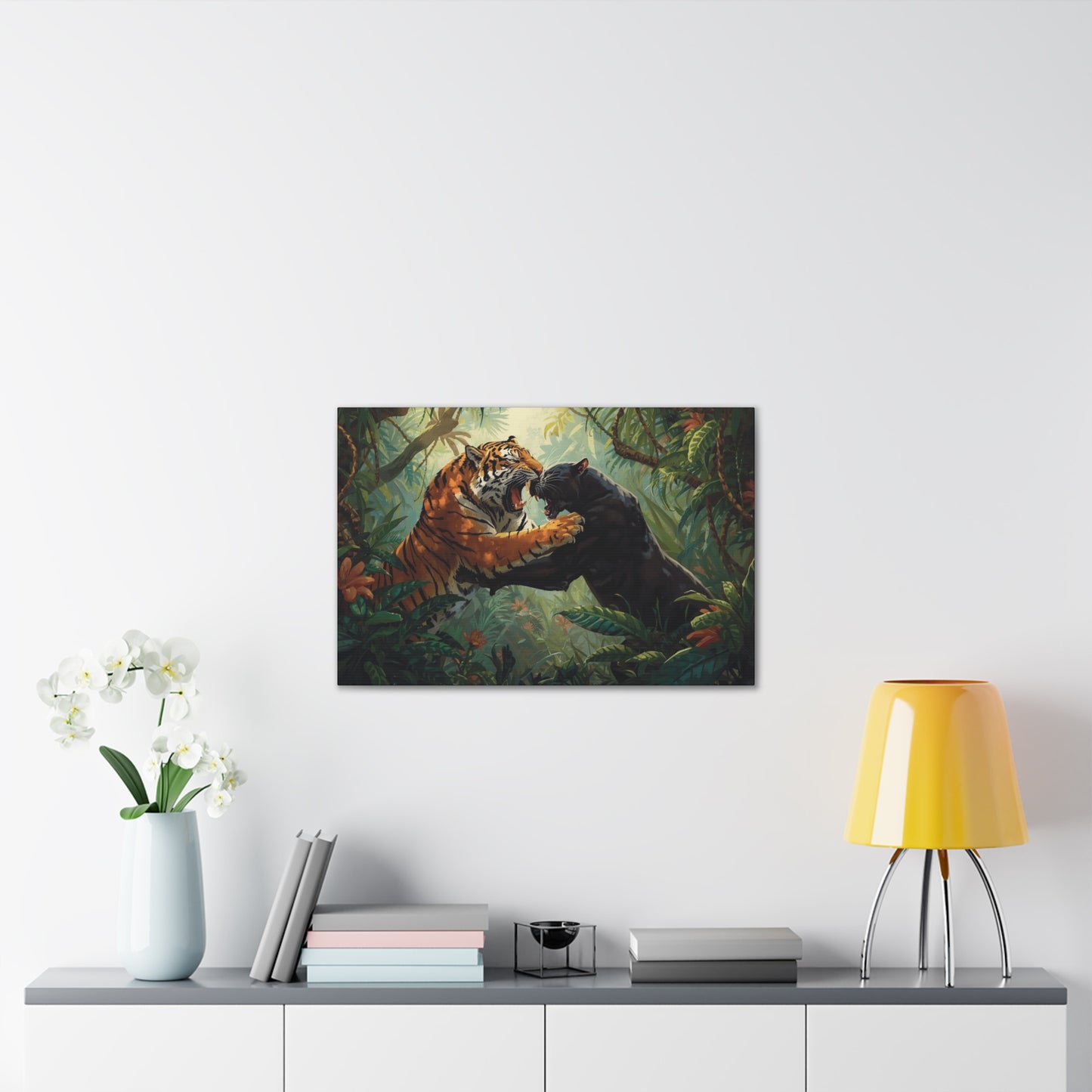 Wild Tiger and Panther Wall Decor