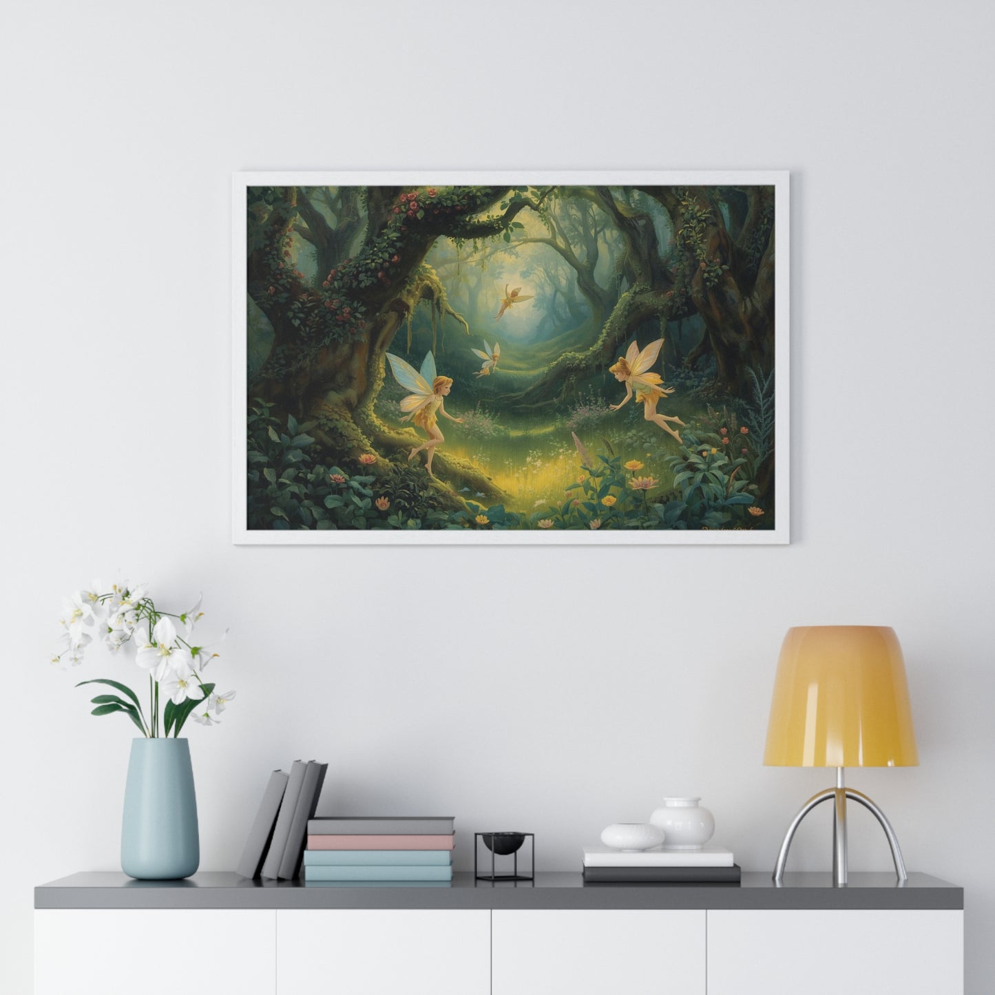 Enchanted Forest Fairy Poster | Magical Home Decor, Wall Art, Fairy Gift, Nature Print, Fantasy Art