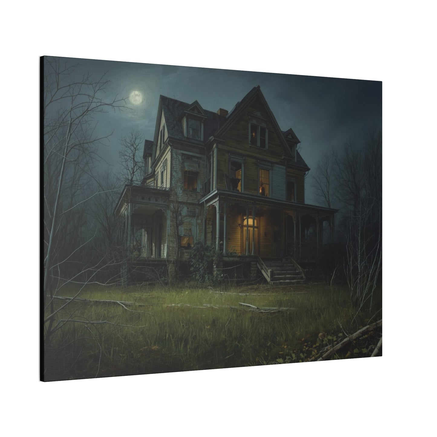 Spooky Haunted House Art Print